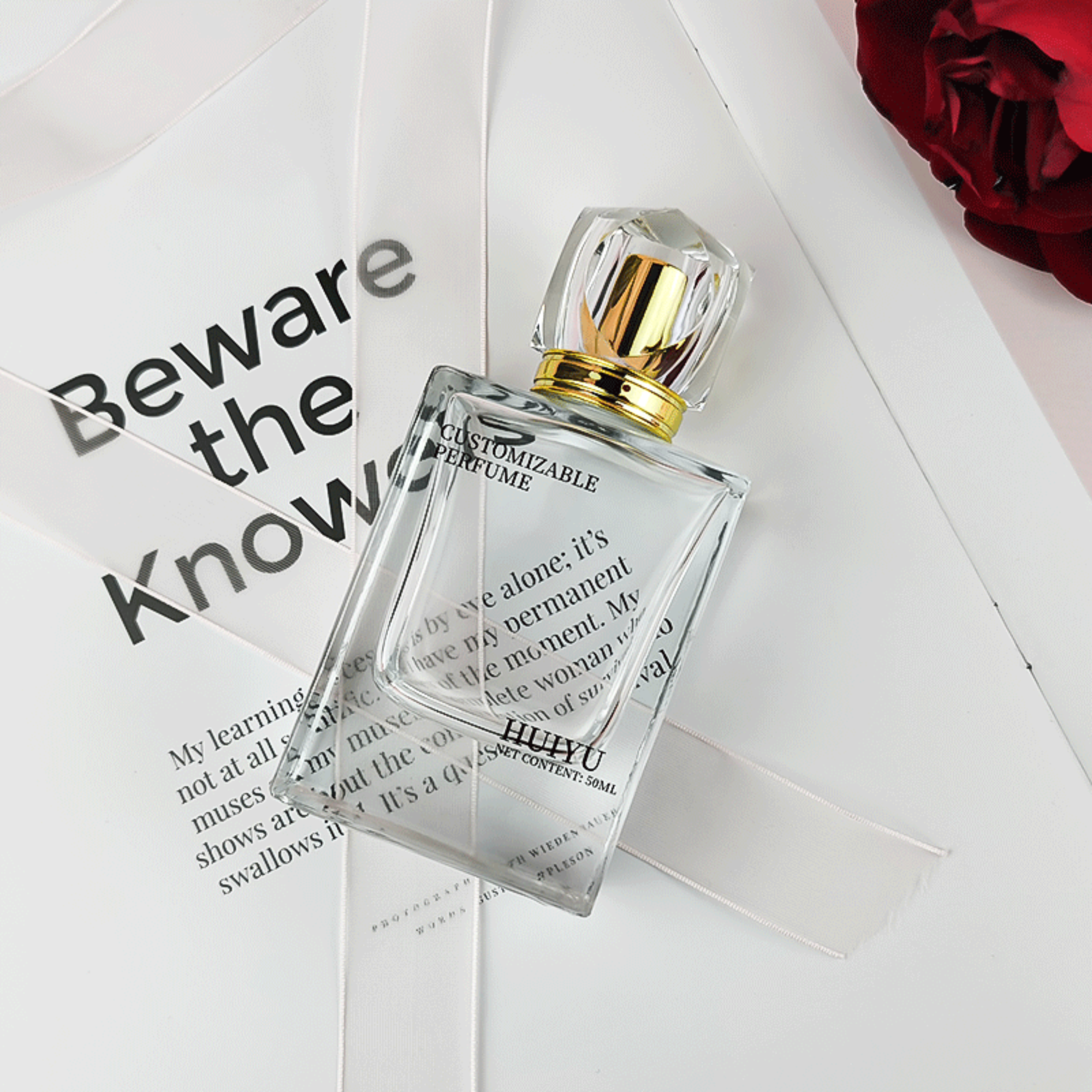 Beliebt Maßgeschneidert Parfum In Klarem Quadratischem Flakon HY-P322