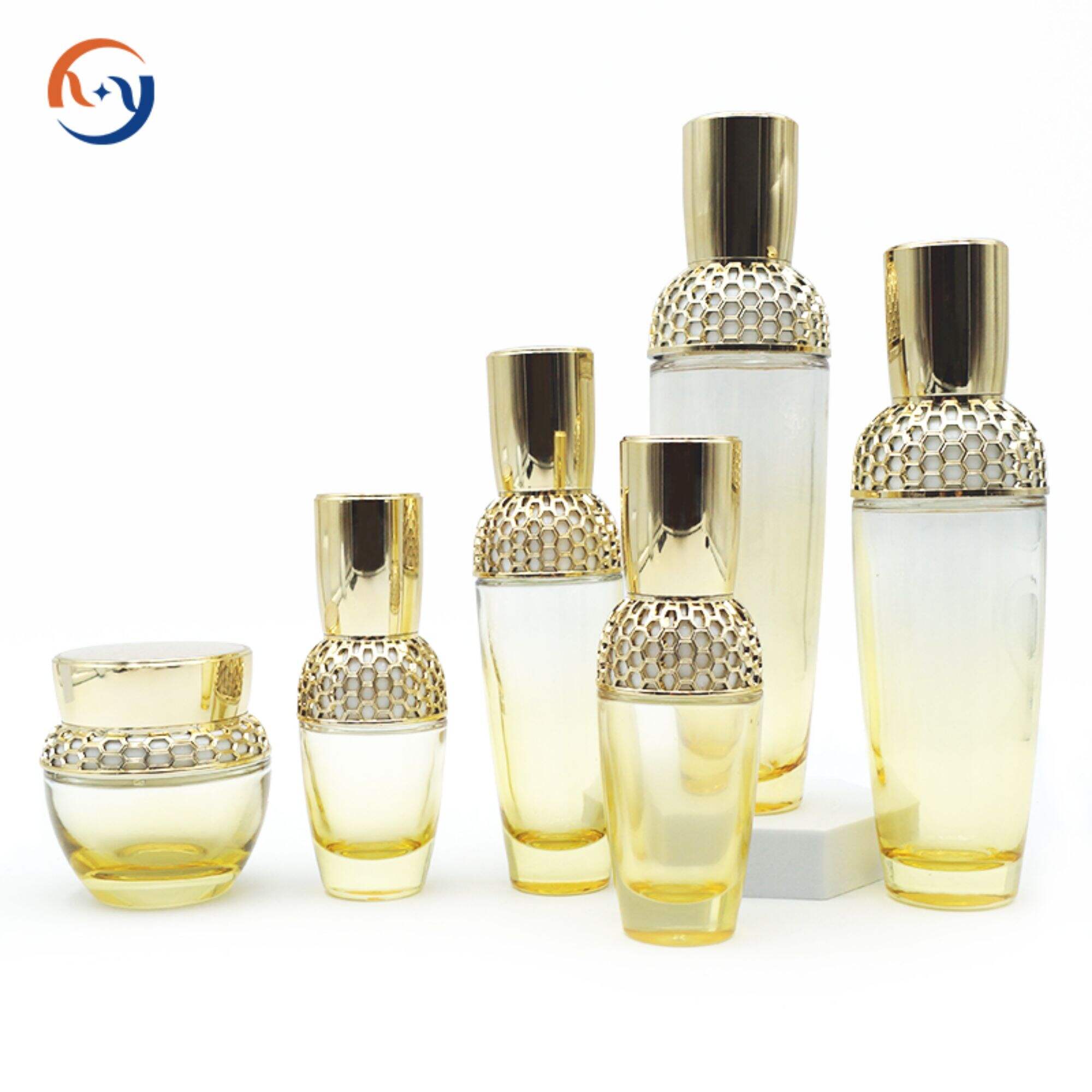 New product gold empty Skin care cosmetic set HY-2372
