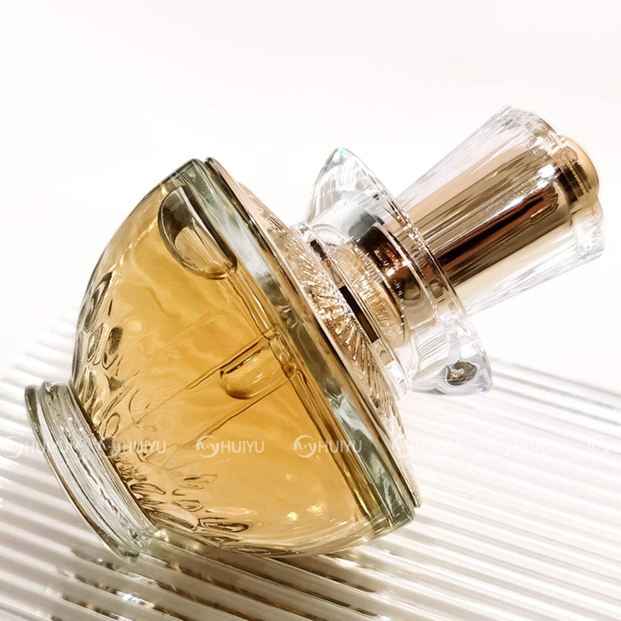 Klassische transparente Tropfenflasche für ätherisches Öl mit retro Luxus HY-1842