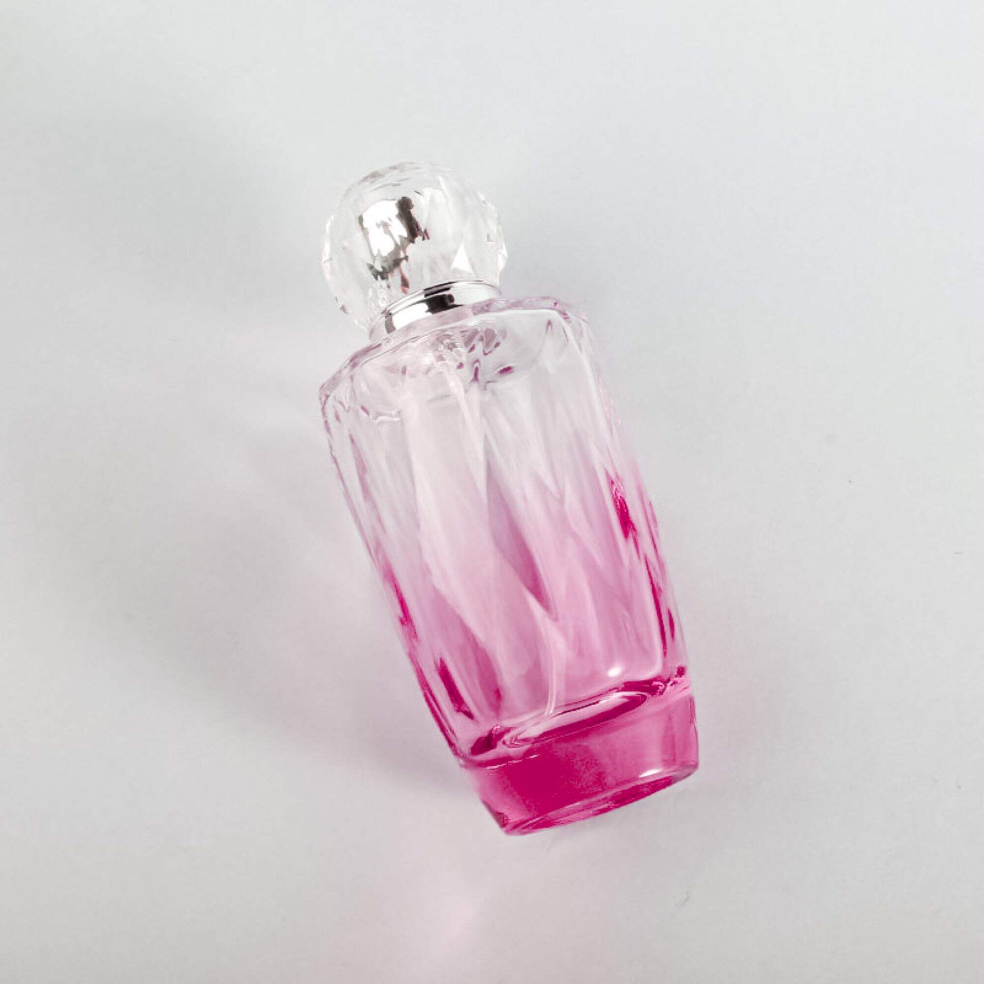 Rosa Gradient Sprühnebel Parfümflasche Glas stabiler Boden HY-204