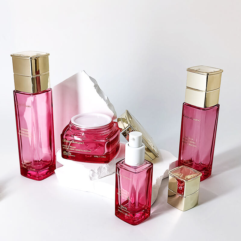 glasflaschen-Sets Glasdose für Hautcreme Gesichtscreme Lotionflasche HY-2425