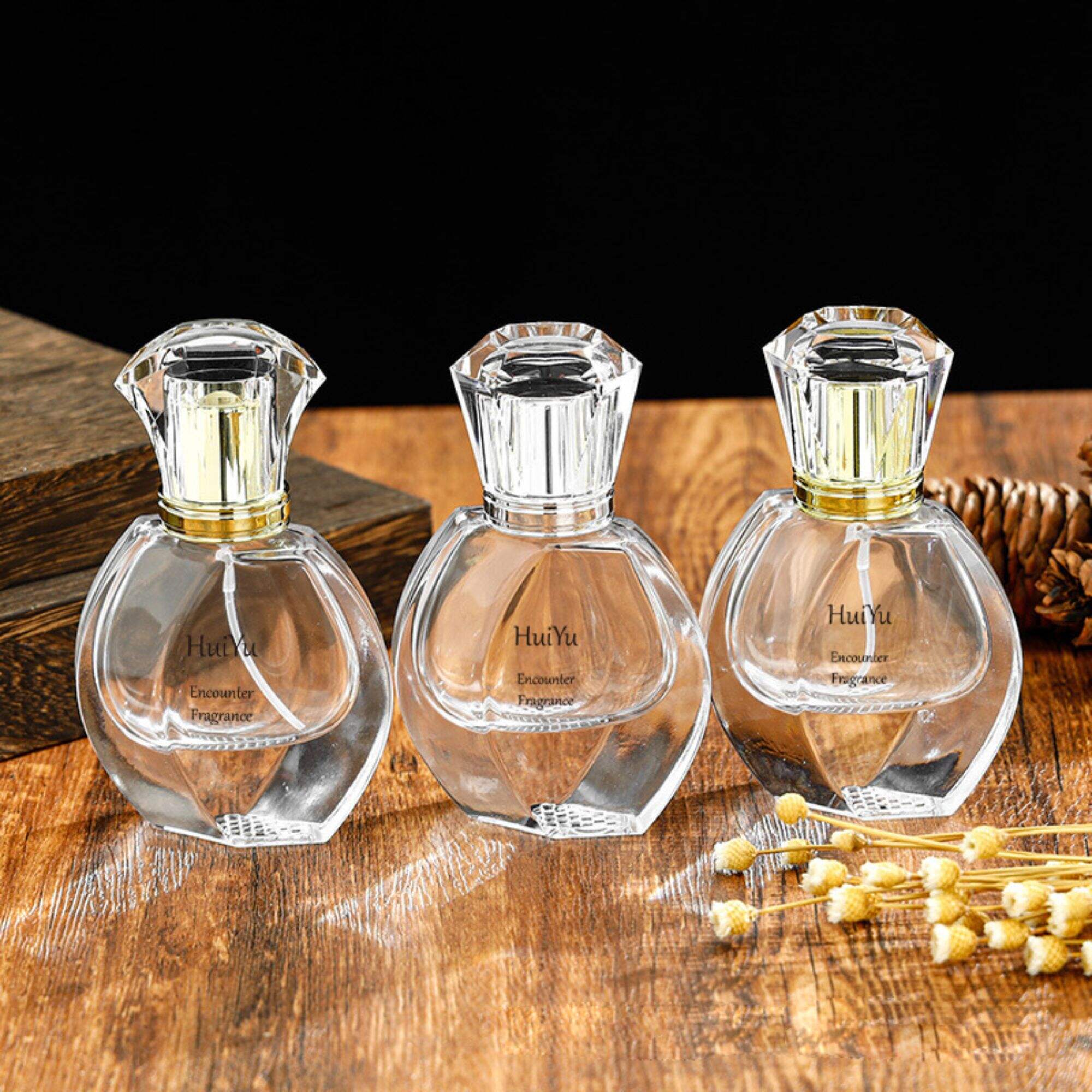 Transparente Mini Parfümflaschen Dicke Boden Leere Flasche HY-209