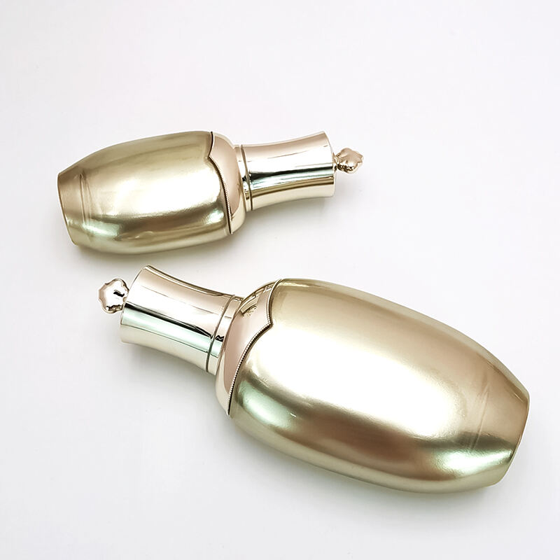 Kosmetik gold Glas Musterdeckel Dosen und Cremeflaschen HY-2350