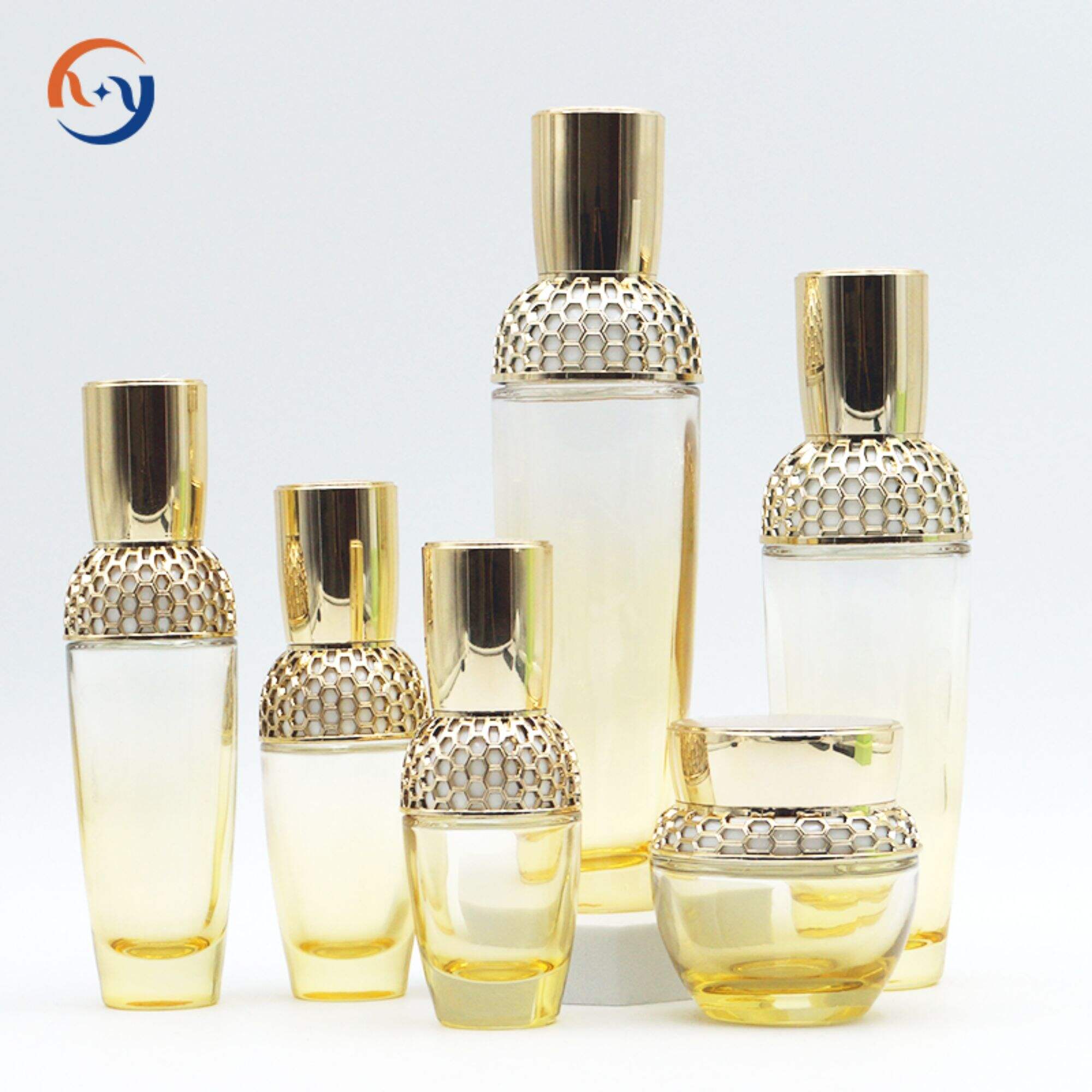 New product gold empty Skin care cosmetic set HY-2372
