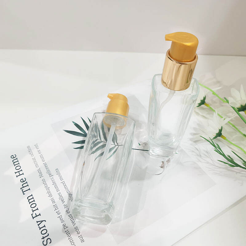 Glasflasche Kosmetik mit Plastikflaschenverschluss HY-1837