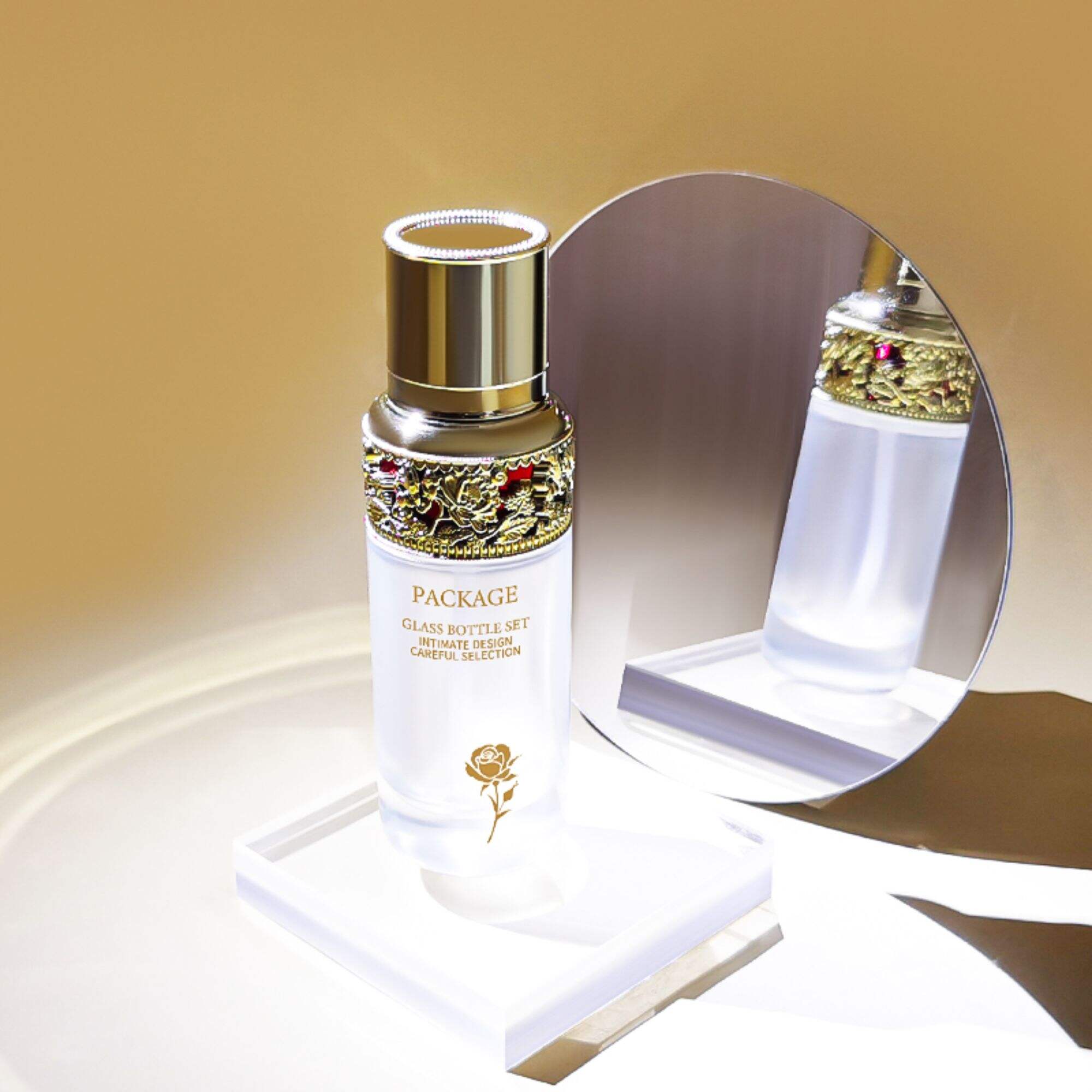 Glascremebehälter für Hautpflegekosmetik HY-2377