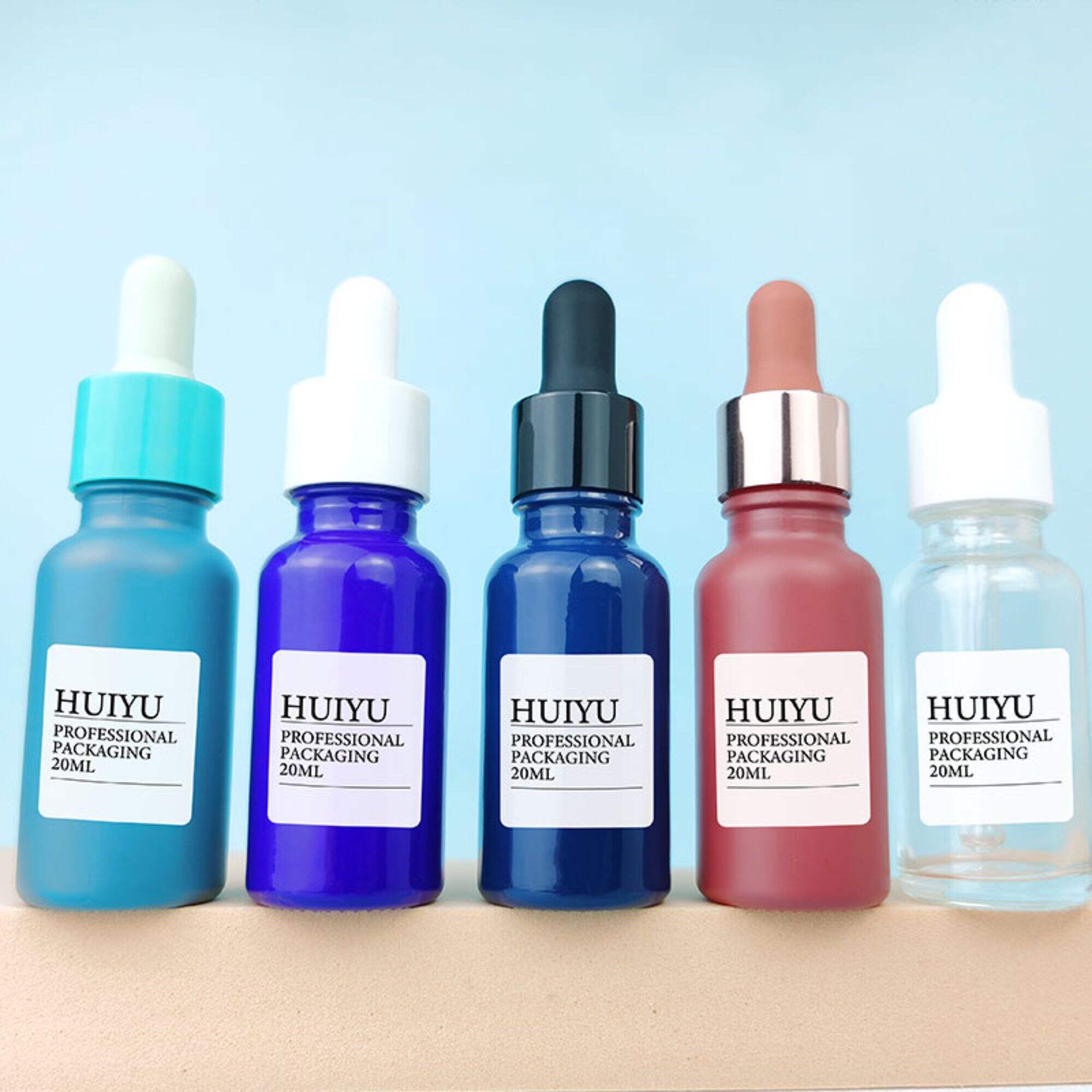 Klare Runde 5ml, 15ml, 30ml, 100ml Tropfenflaschen Mit Pipette HY-1802