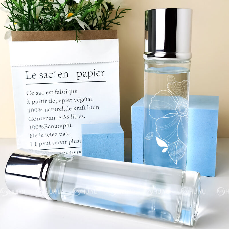 customized Clear glass cream bottle cream jar with lid HY-2393