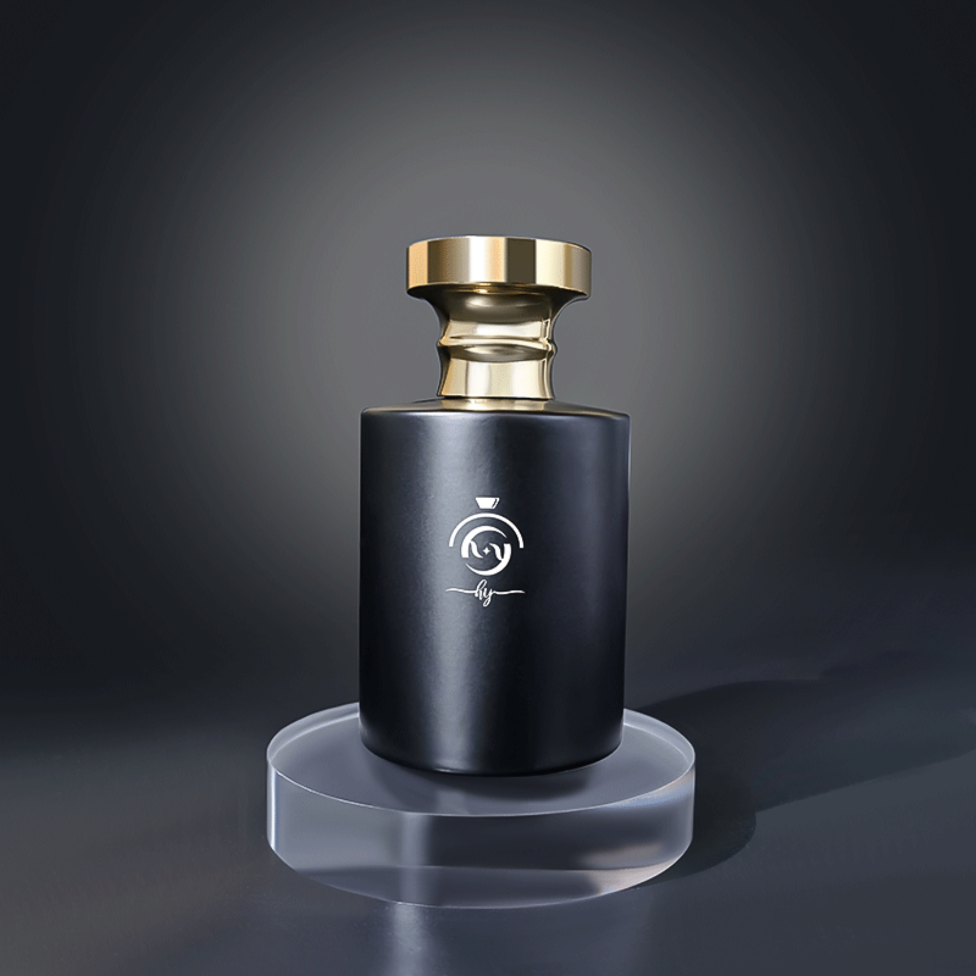 Schwarze Parfüm-Sprayflasche klassischer quadratischer Deckel HY-P310