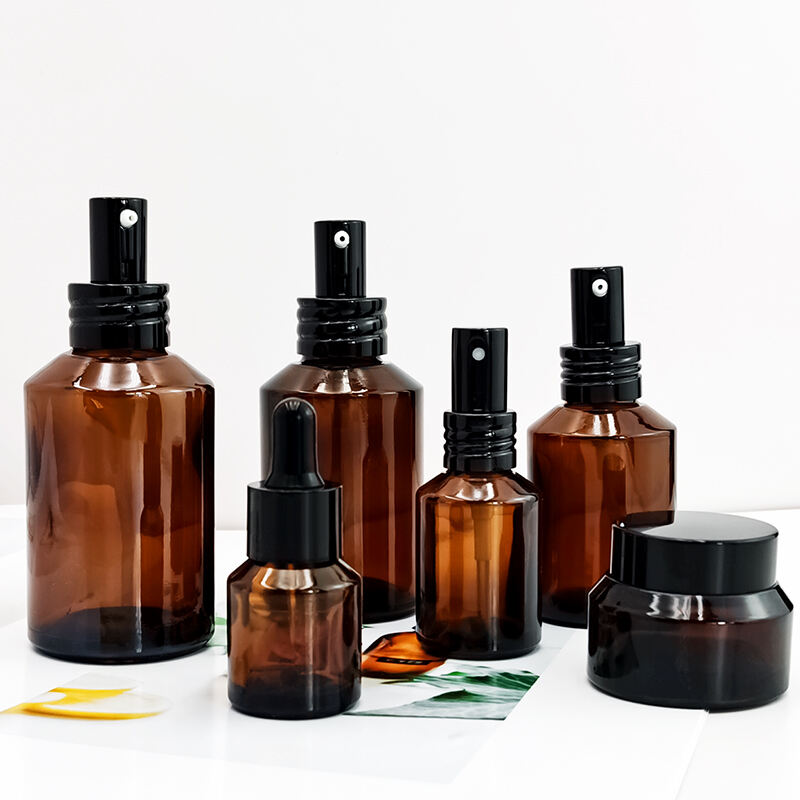 Sloping Shoulder Amber Black Skin Care Set HY-2388
