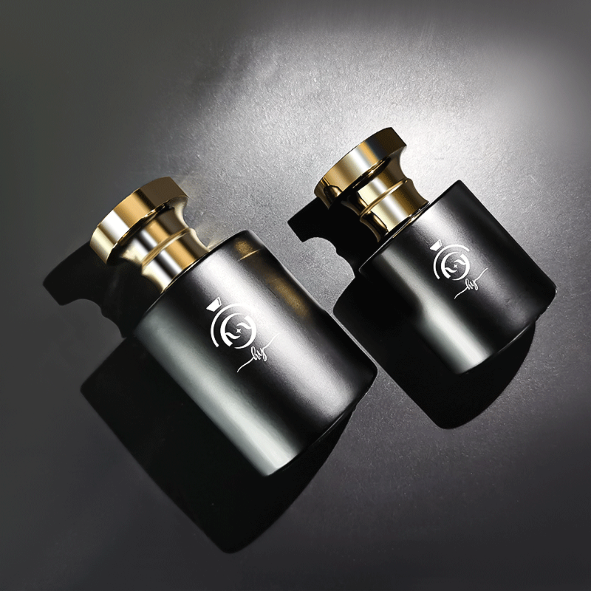 Schwarze Parfüm-Sprayflasche klassischer quadratischer Deckel HY-P310