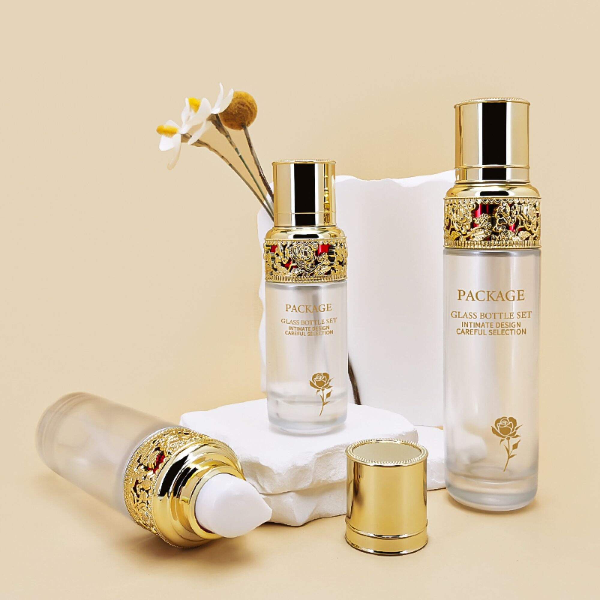 Glascremebehälter für Hautpflegekosmetik HY-2377