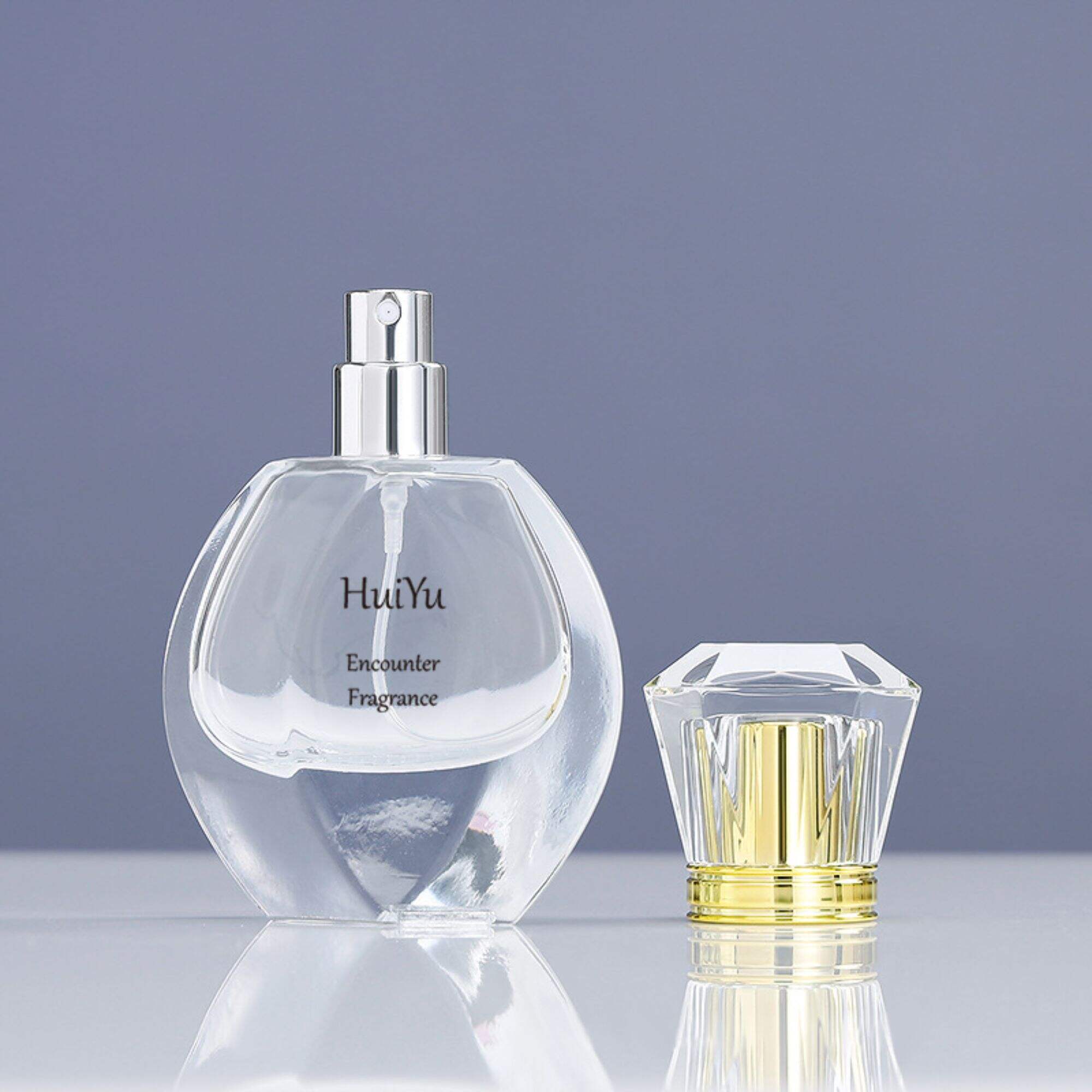 Transparente Mini Parfümflaschen Dicke Boden Leere Flasche HY-209
