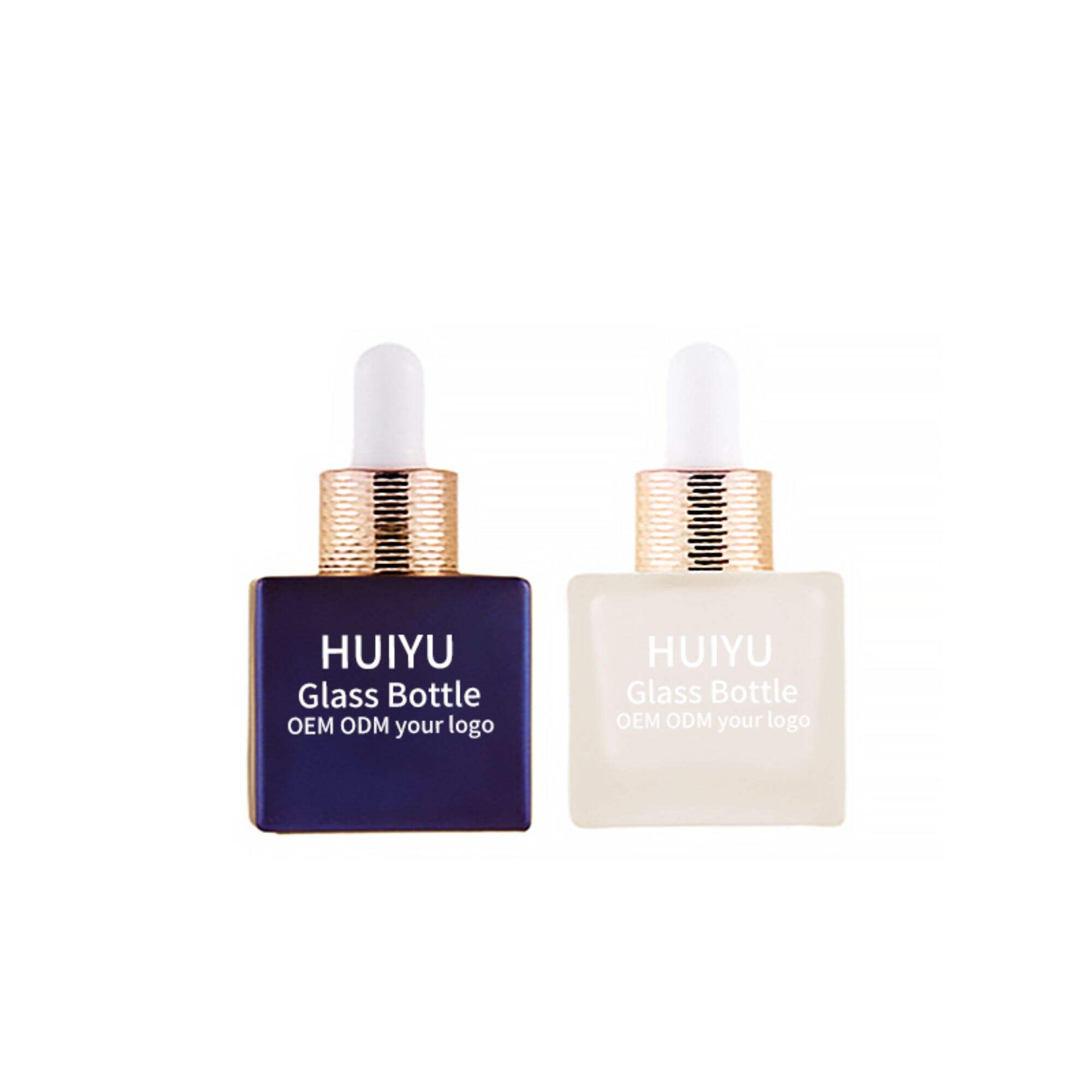 Mini Quadratisch 30ml Glasessenz-Tropfen-Kosmetikverpackung HY-70610