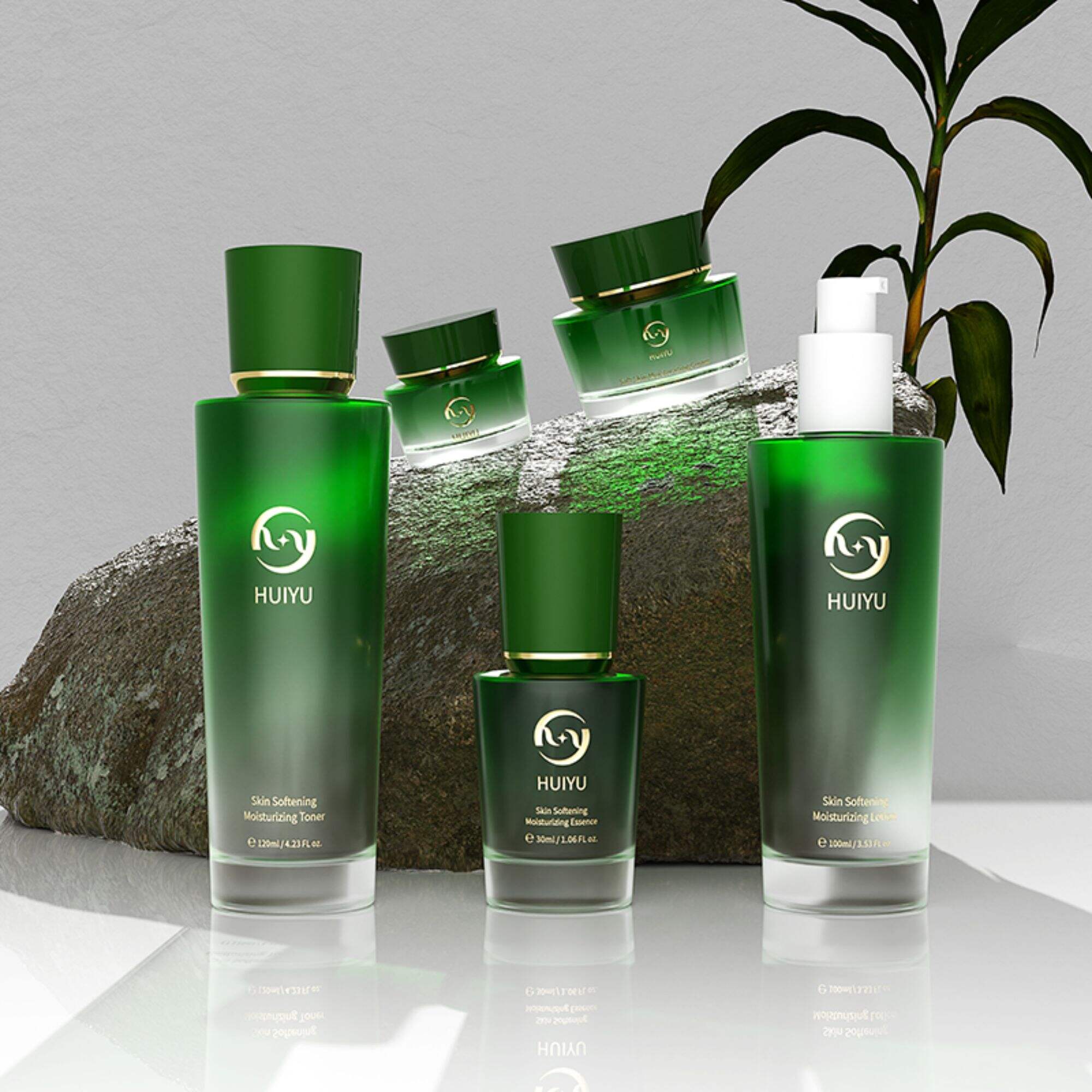Kosmetik maßgeschneiderte Verpackung Hautpflegeöl Glasflaschen Set HY-2361