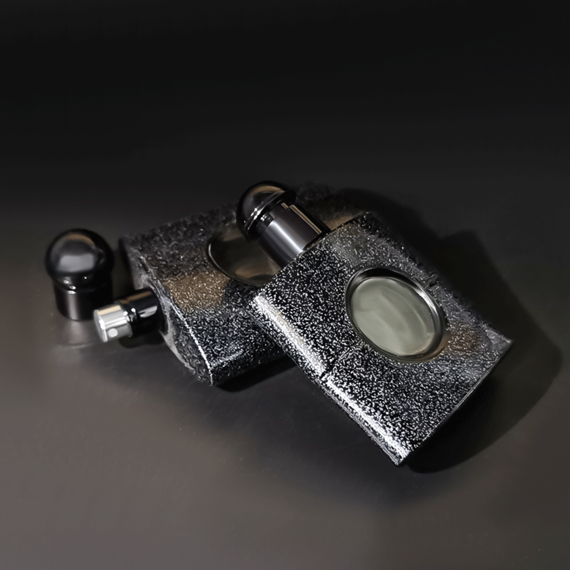 Elegante Glas Parfümflasche Kosmetik Leere Quadratische Flaschen HY-P311