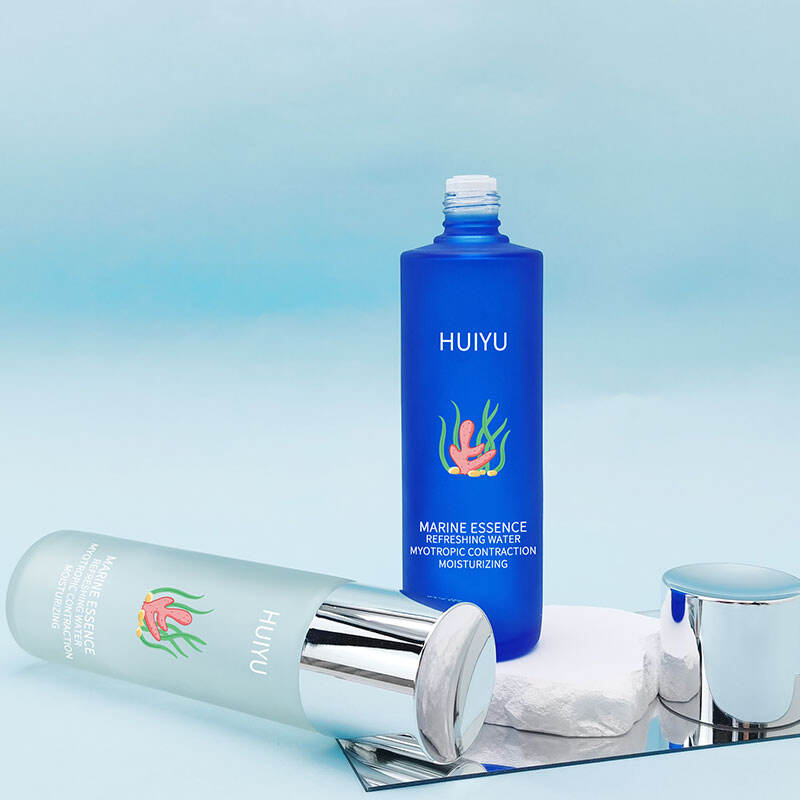 Frosted Empty Skincare Set Glass Facial Toner Bottle HY-1853