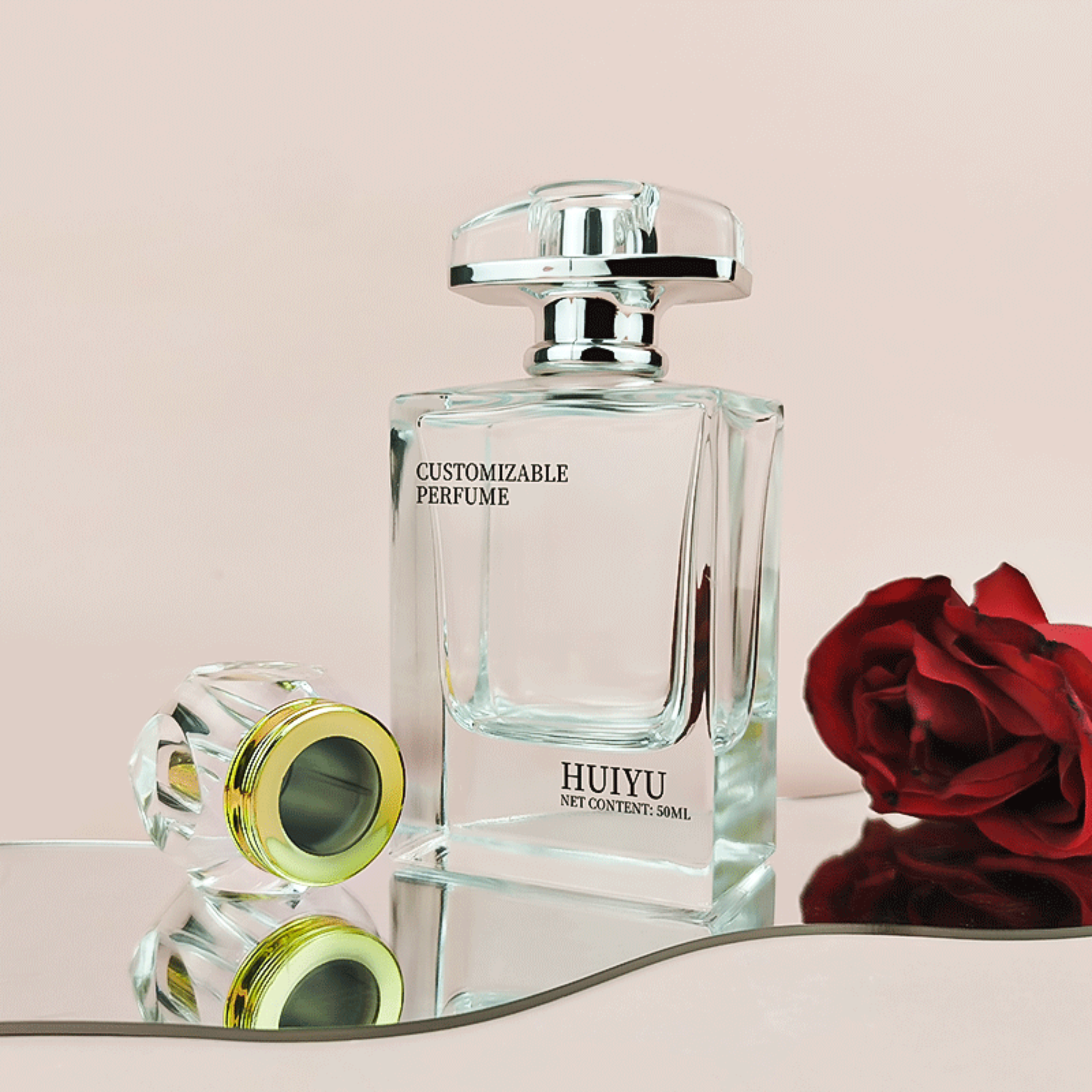 Beliebt Maßgeschneidert Parfum In Klarem Quadratischem Flakon HY-P322