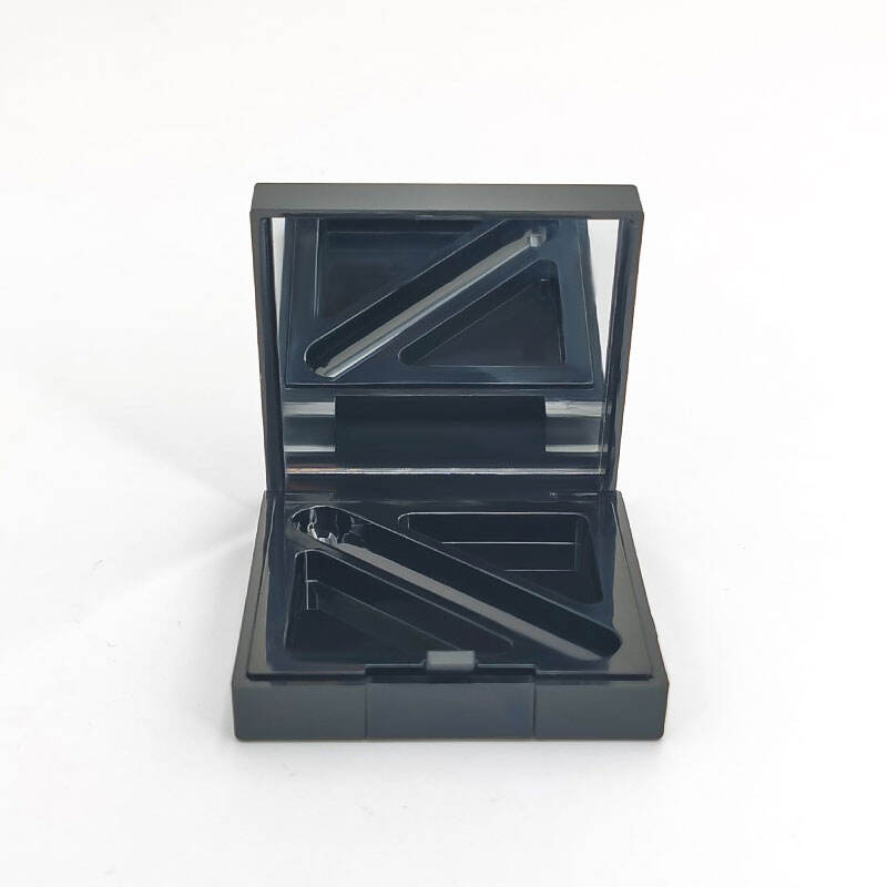 Black Eye Shadow Container with small mirror 8374