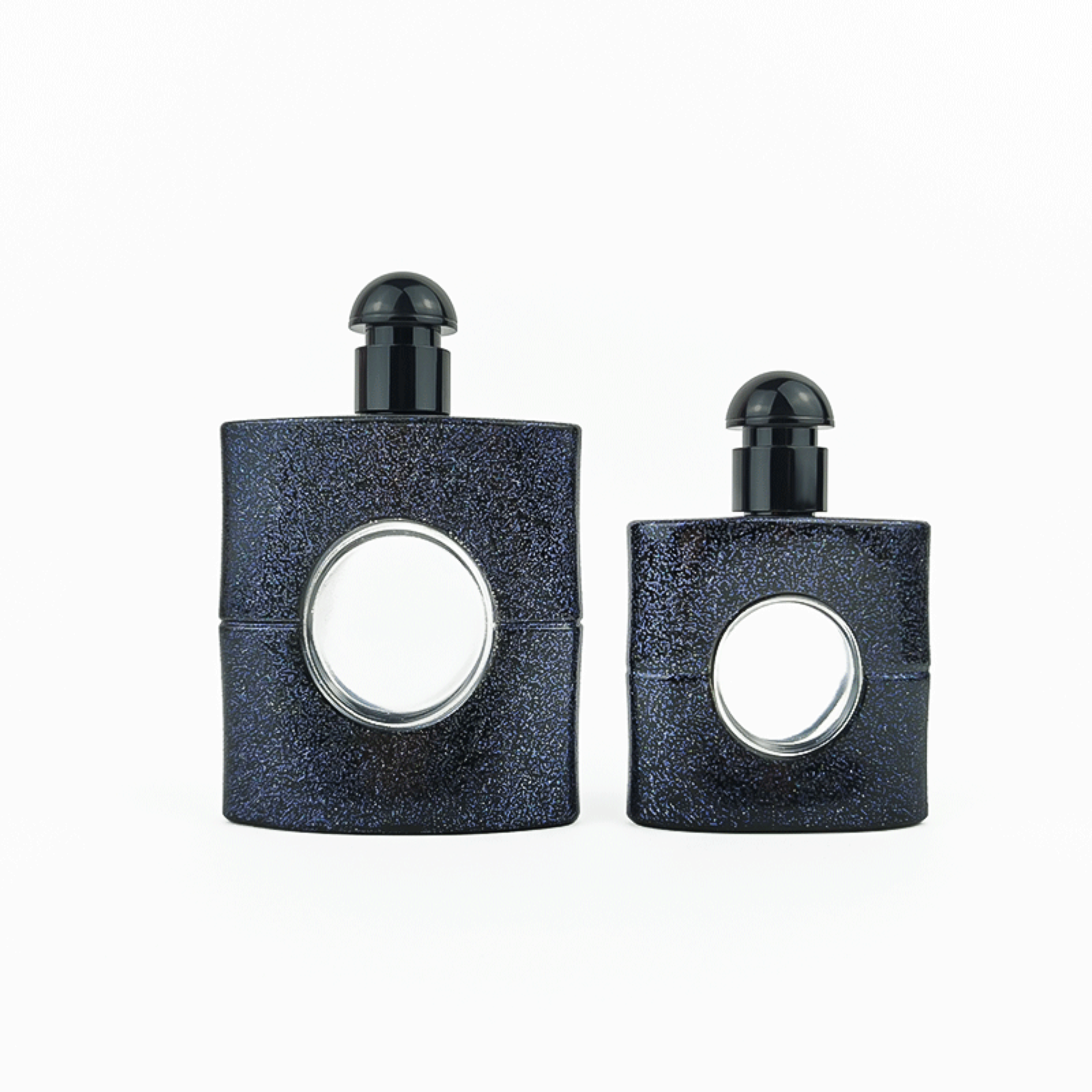 Elegante Glas Parfümflasche Kosmetik Leere Quadratische Flaschen HY-P311