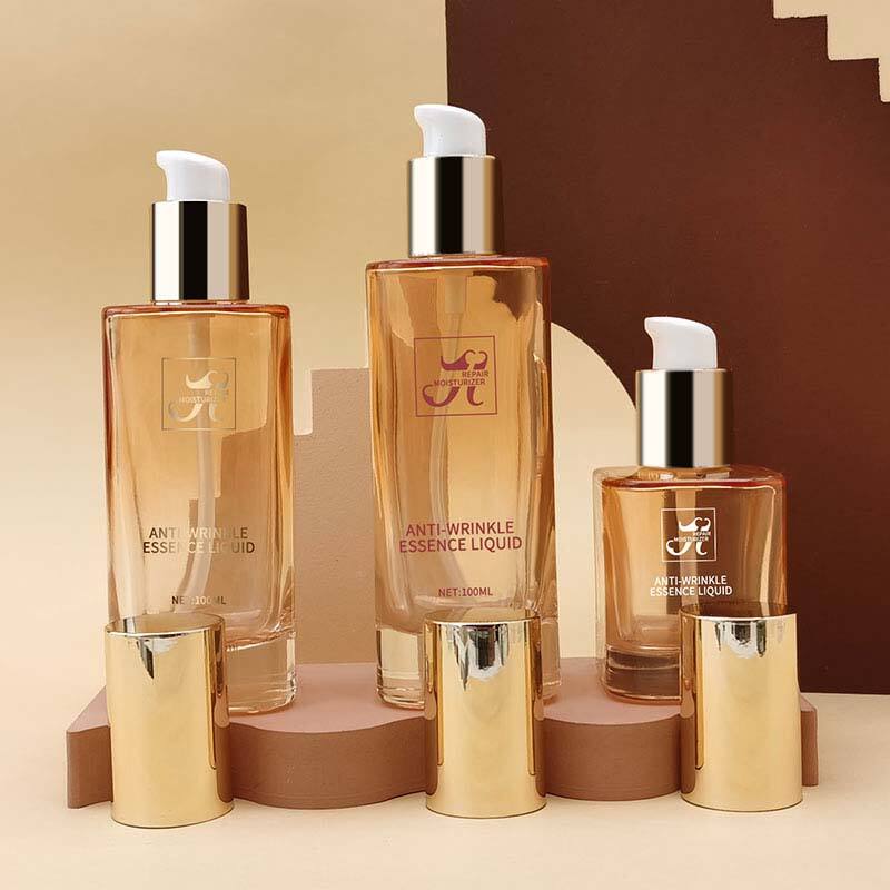 Electroplated Glass Lotion Bottle Cream Bottle Cosmetic Set HY-2390