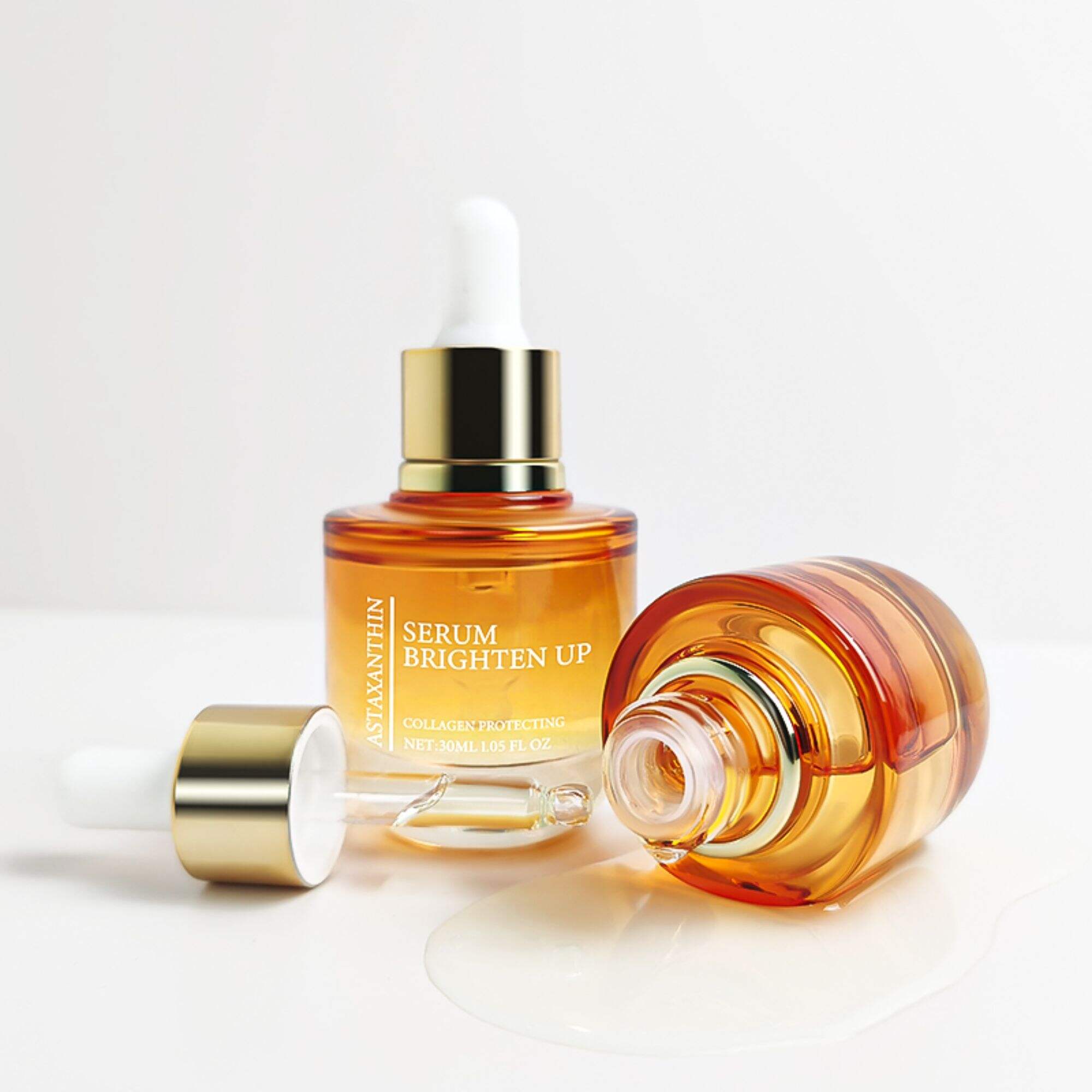 20Ml 30Ml 50Ml Gesichtsöl mit vertieftem Boden Verpackungsglasflasche HY-1877