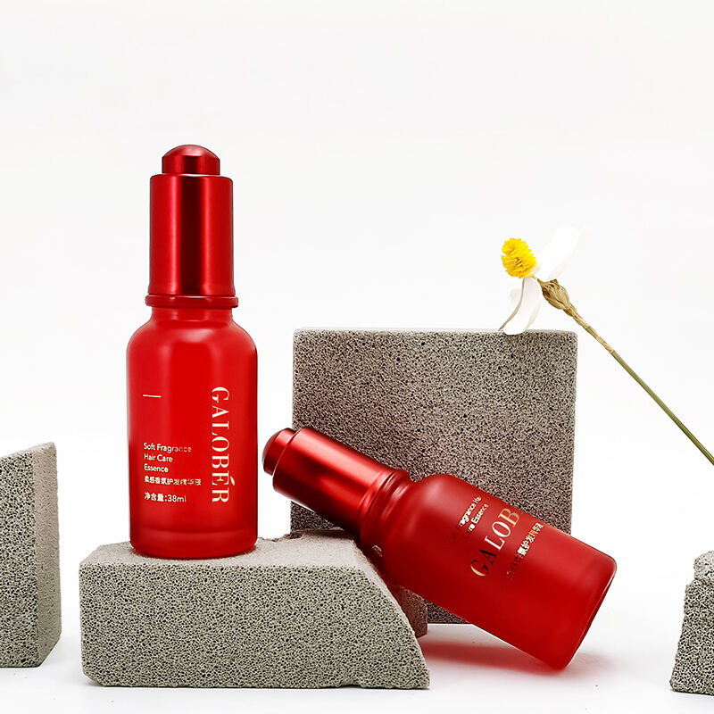 High Quality Glass Dropper Serum Pure Red Essential Oil Empty Bottle With pipette HY-1869