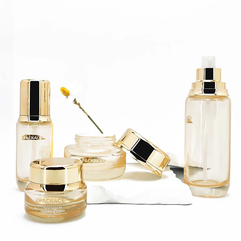 Hot Selling Simple Design Glass Bottle Cosmetic set HY-2429