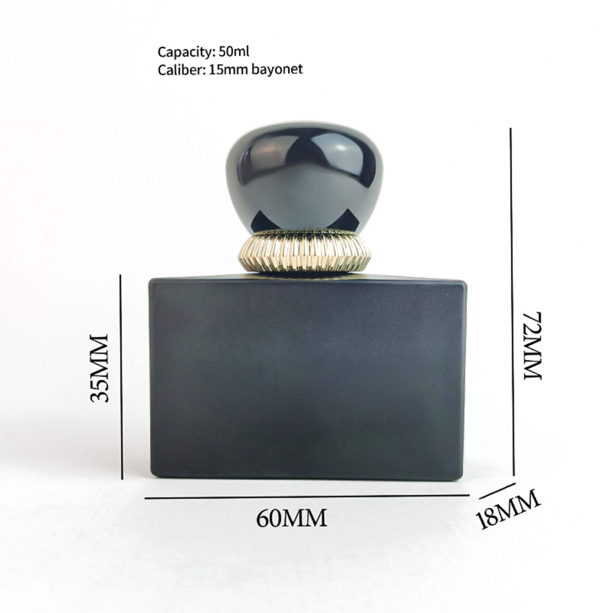 50Ml Maßgeschneiderte Quadratische Glasduftflaschen HY-P332