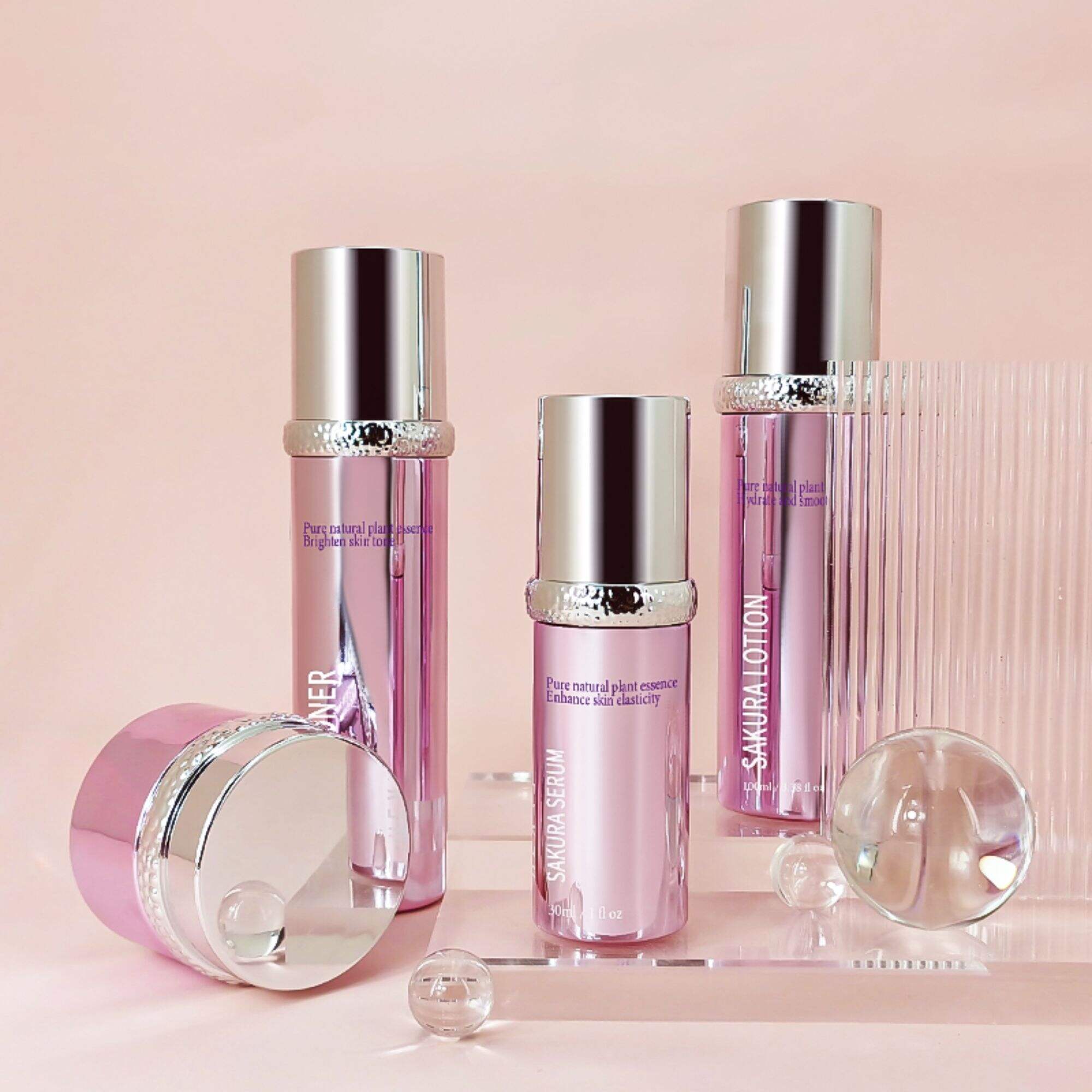 Cosmetic Package Set Glass Bottle Cosmetic HY-2431