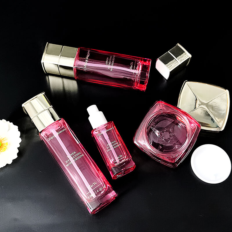 glasflaschen-Sets Glasdose für Hautcreme Gesichtscreme Lotionflasche HY-2425