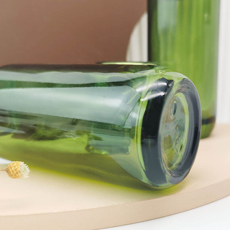 Grüne ovale Hautpflegeverpackungsflasche HY-1844