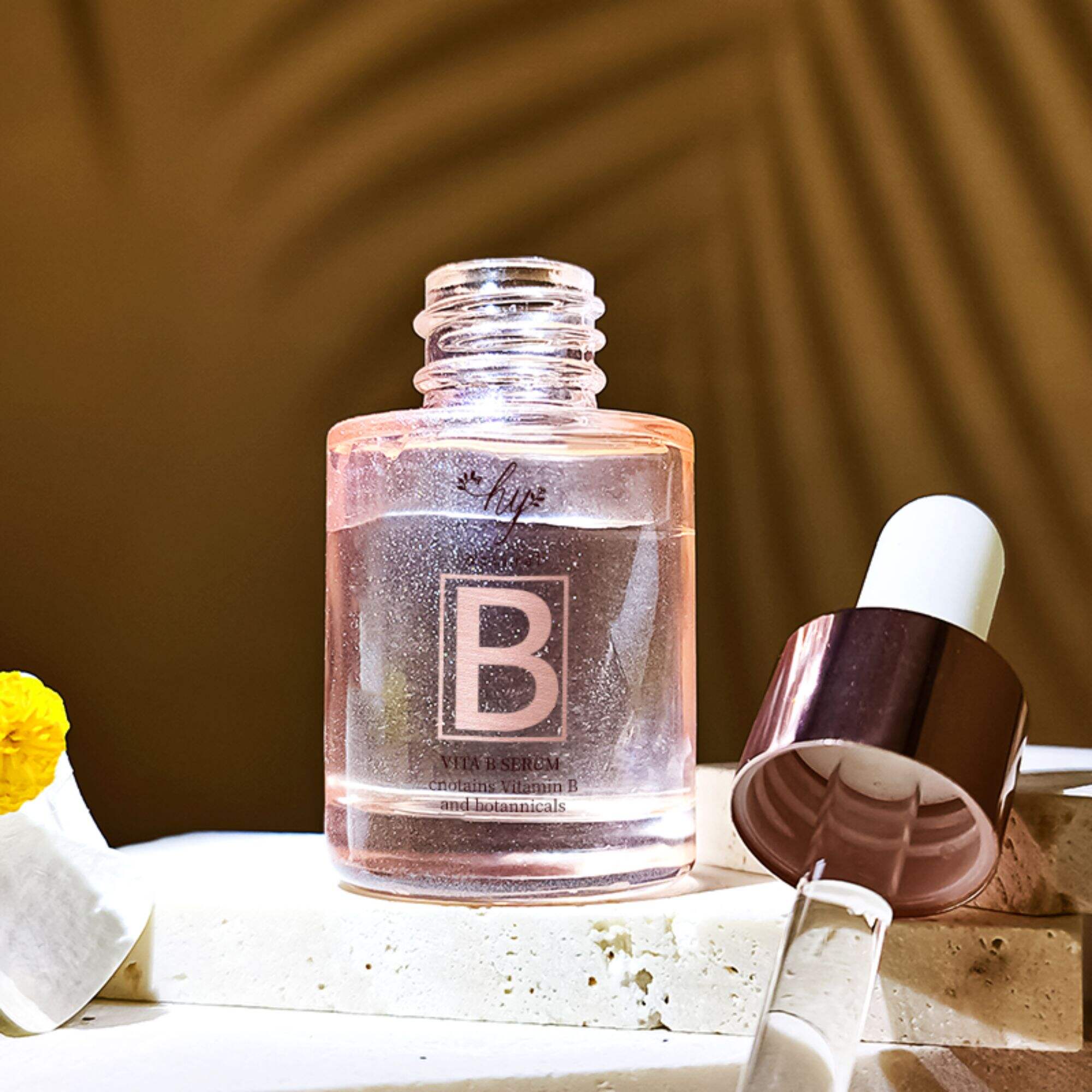 Luxury Cylinder Glass Bottle Cosmetic 15ML transparent Face Dropper Glass Bottle HY-F010