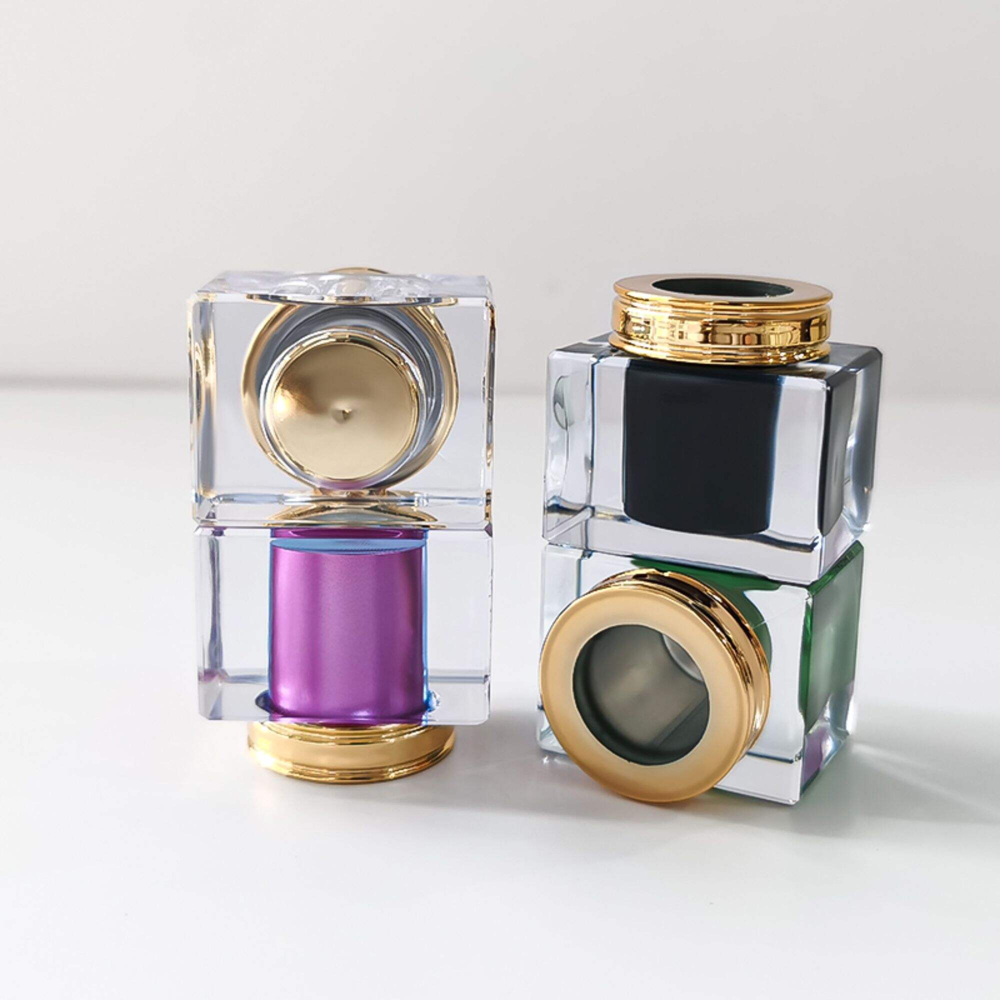 Design Quadratische Parfumflasche Anpassbare Parfumflasche Einzigartige Luxusflasche HY-P301
