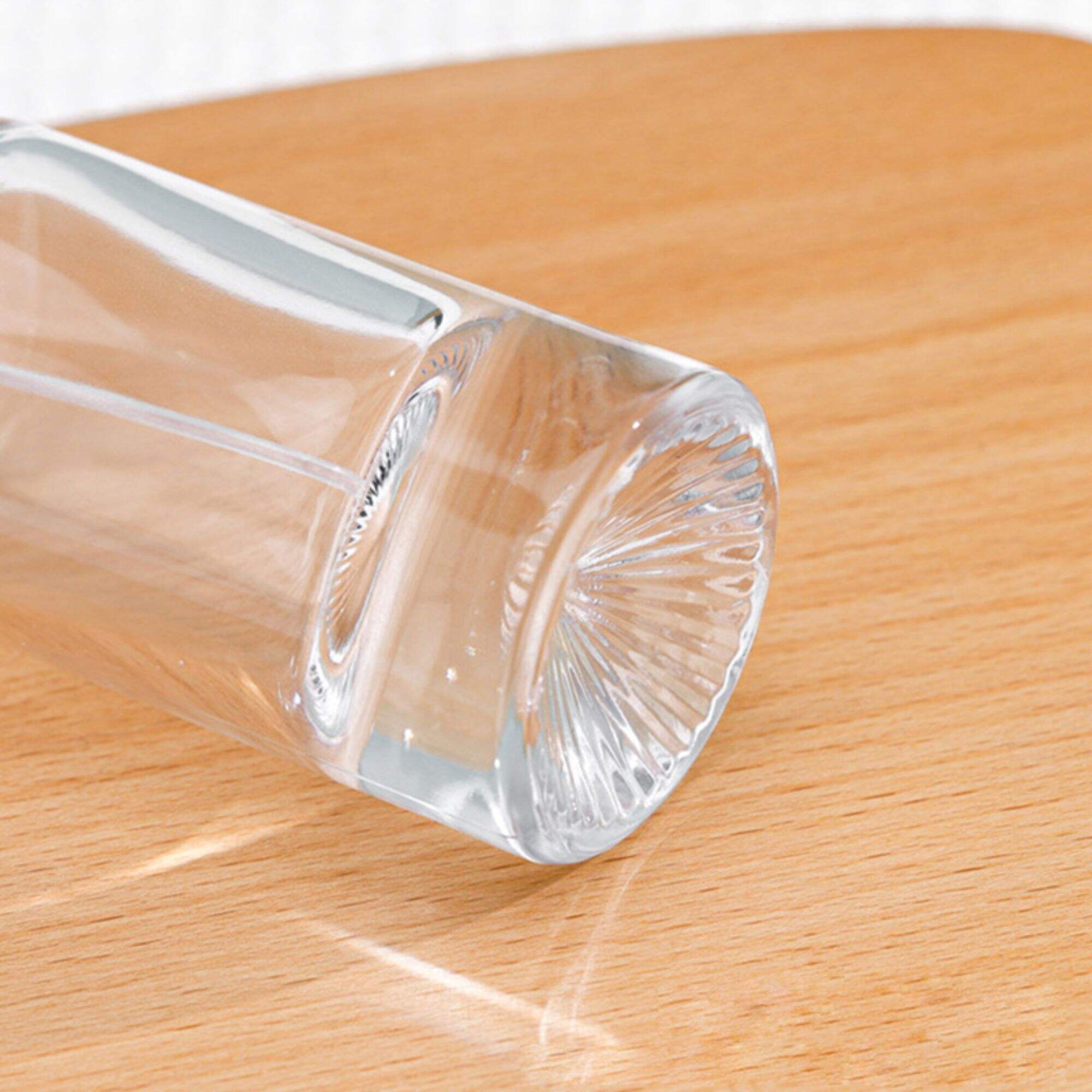 Runde transparente dünne Parfümflaschen Maßgeschneiderte geschnitzte Plastikabdeckung HY-211