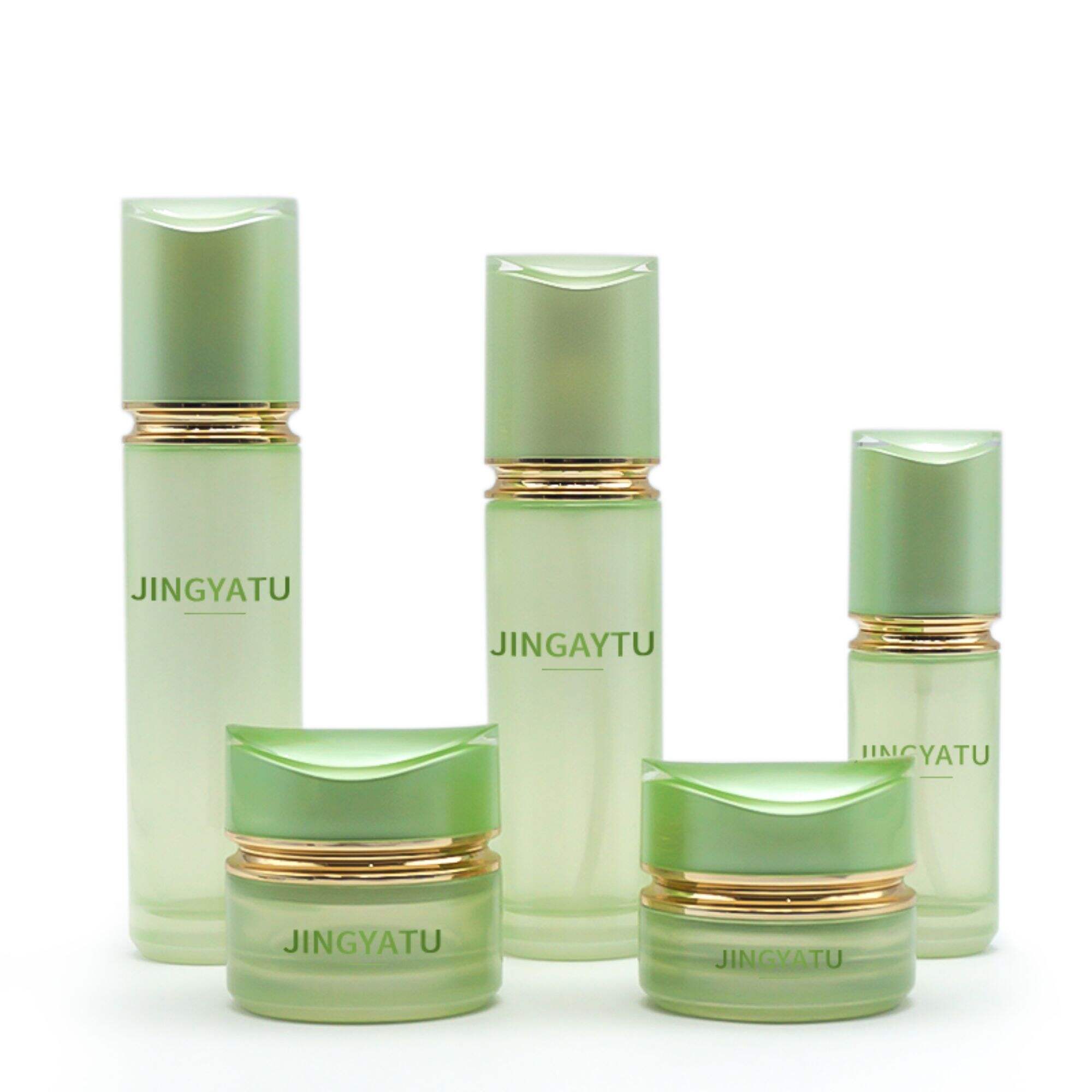 Kosmetik schräg Schulter Schraubverschluss Glasflasche leer HY-2380