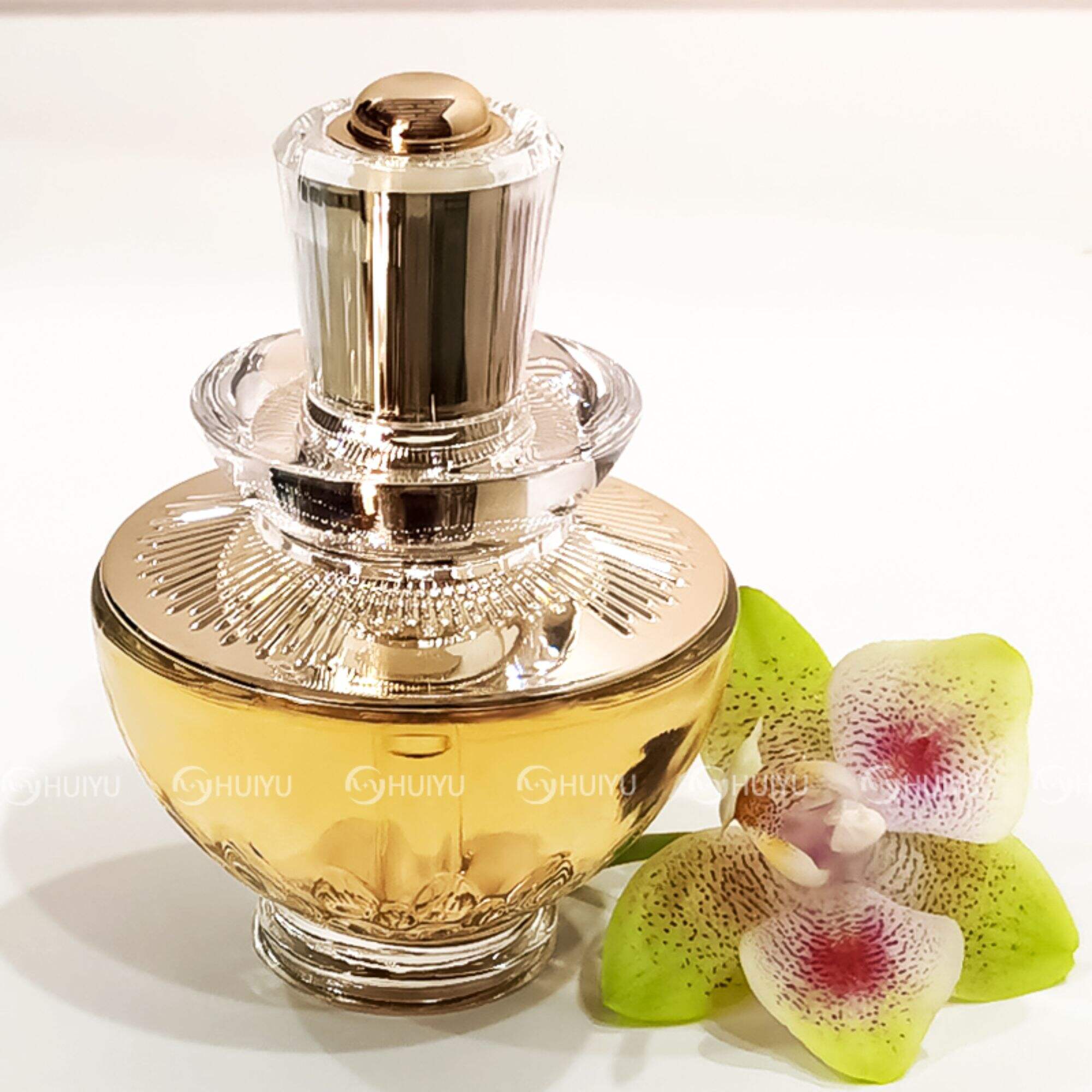 Klassische transparente Tropfenflasche für ätherisches Öl mit retro Luxus HY-1842