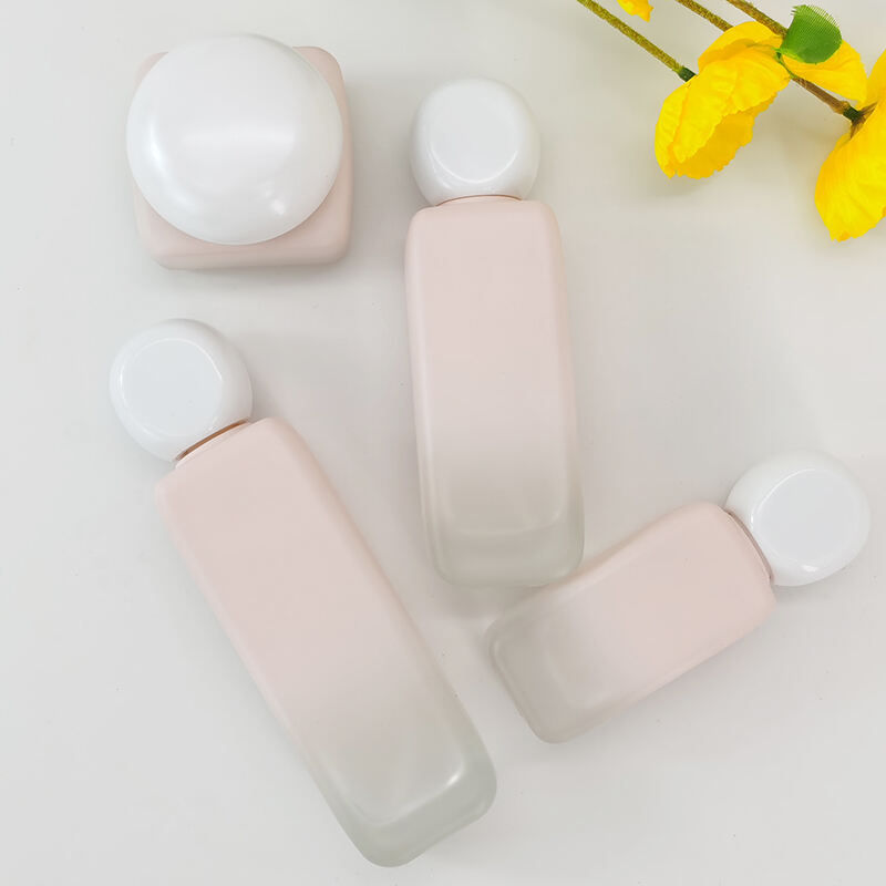 Neuheiten in Rosa mit flachem Kopf Pflegesatz Gesichtscreme Dose HY-2401