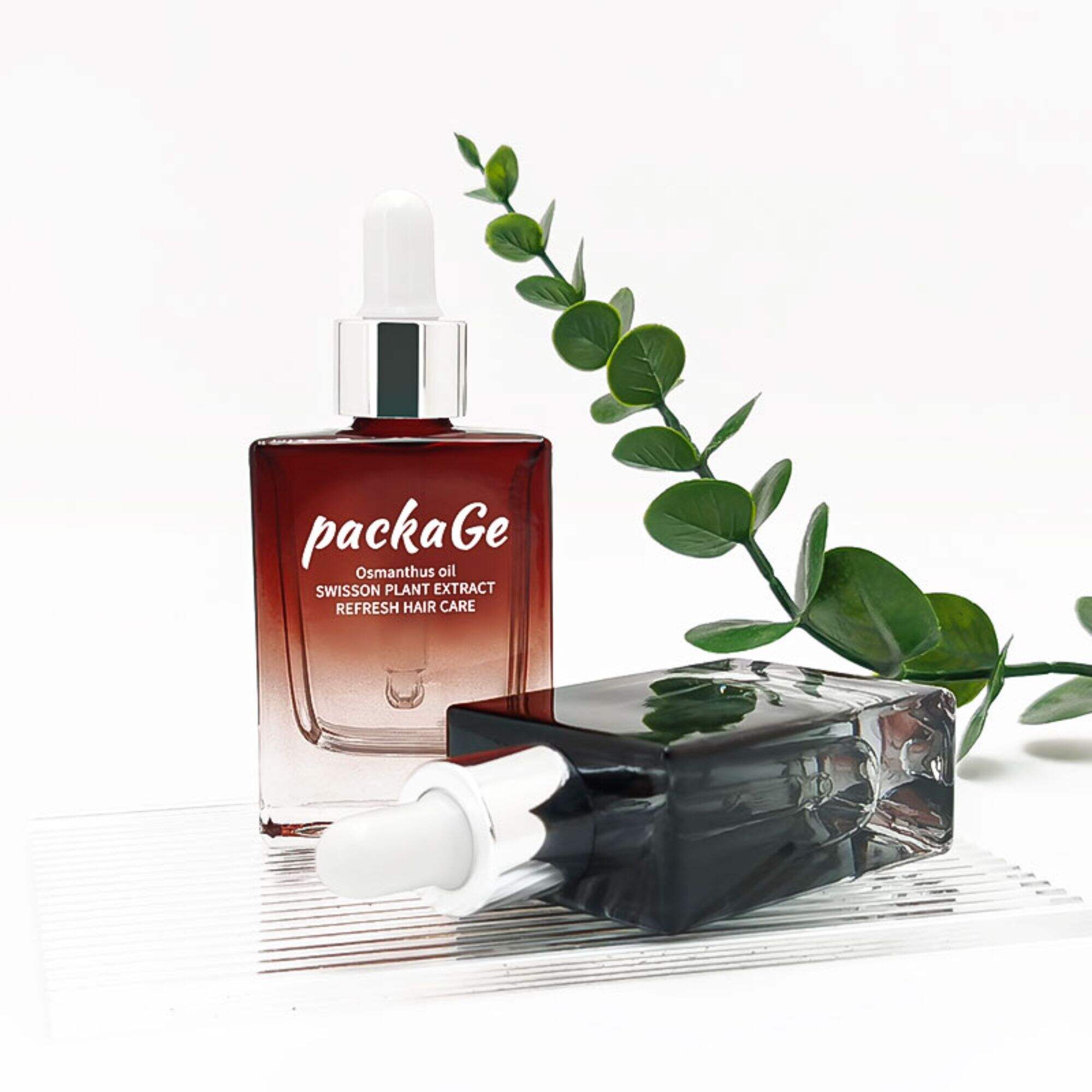 Quadratische Serumglasflasche 1oz Tropfenflasche 30ml Öl HY-97453
