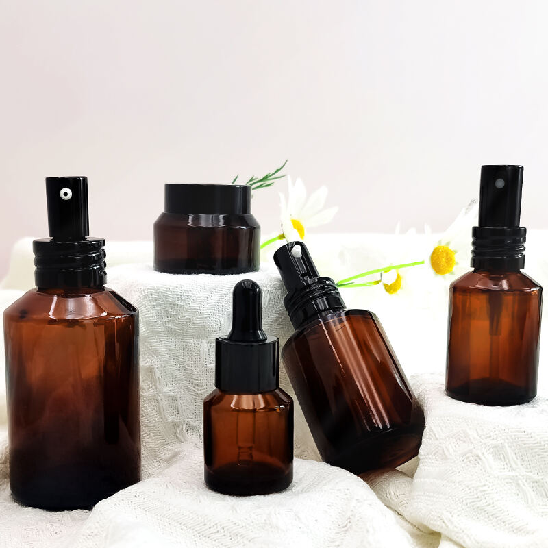 Sloping Shoulder Amber Black Skin Care Set HY-2388