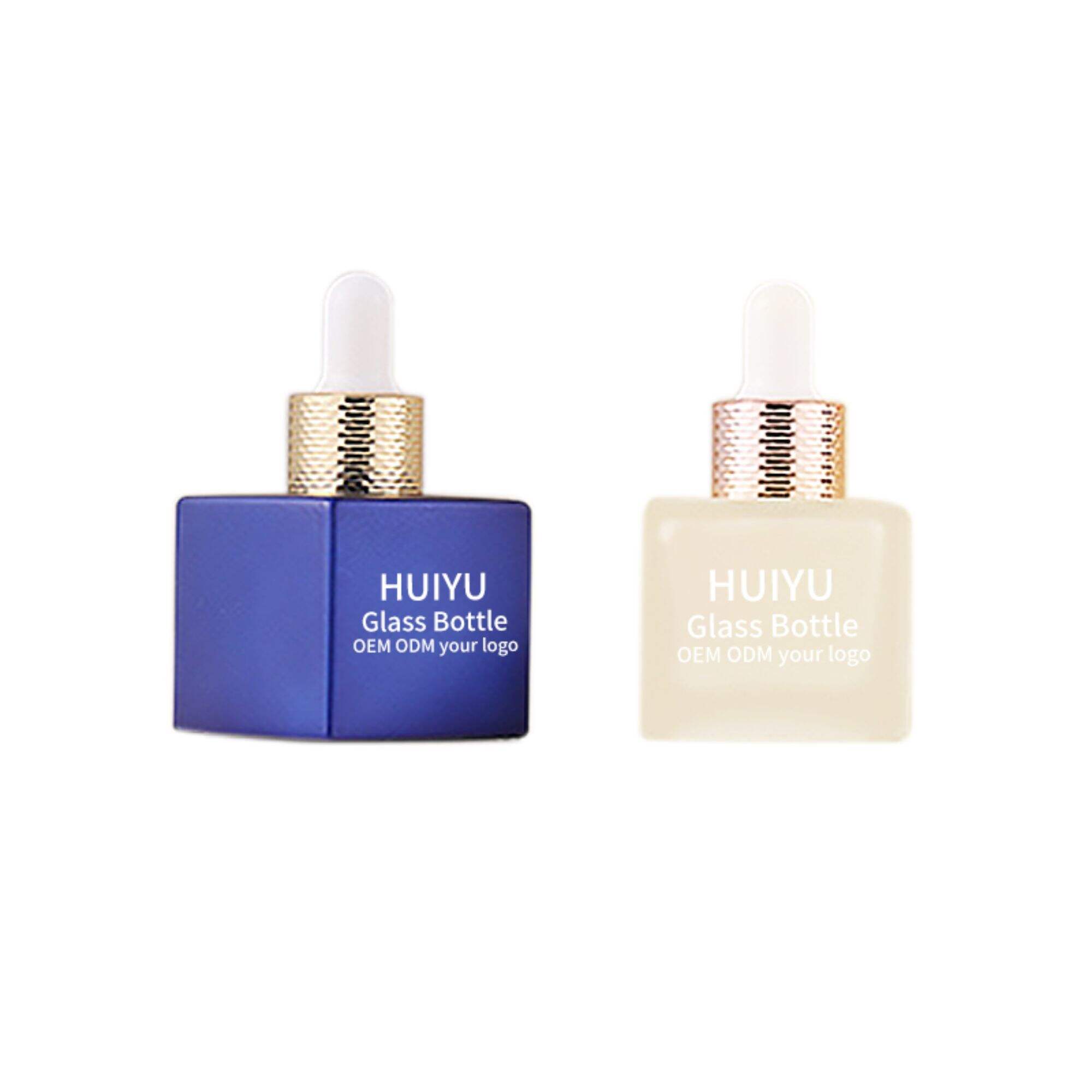 Mini Quadratisch 30ml Glasessenz-Tropfen-Kosmetikverpackung HY-70610