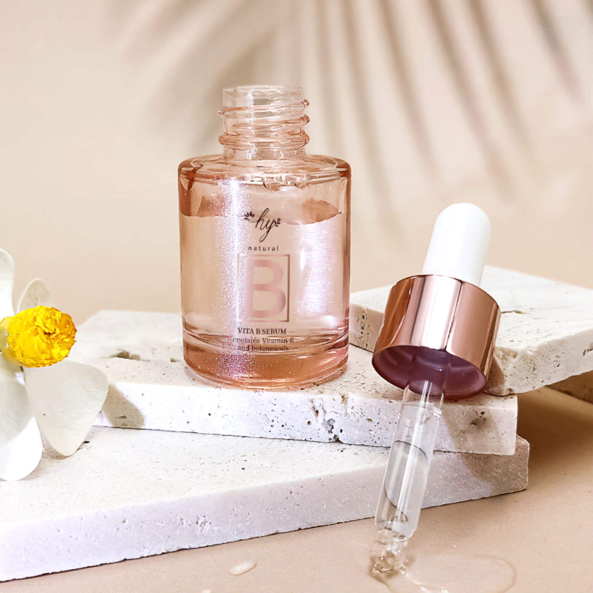 Luxury Cylinder Glass Bottle Cosmetic 15ML transparent Face Dropper Glass Bottle HY-F010