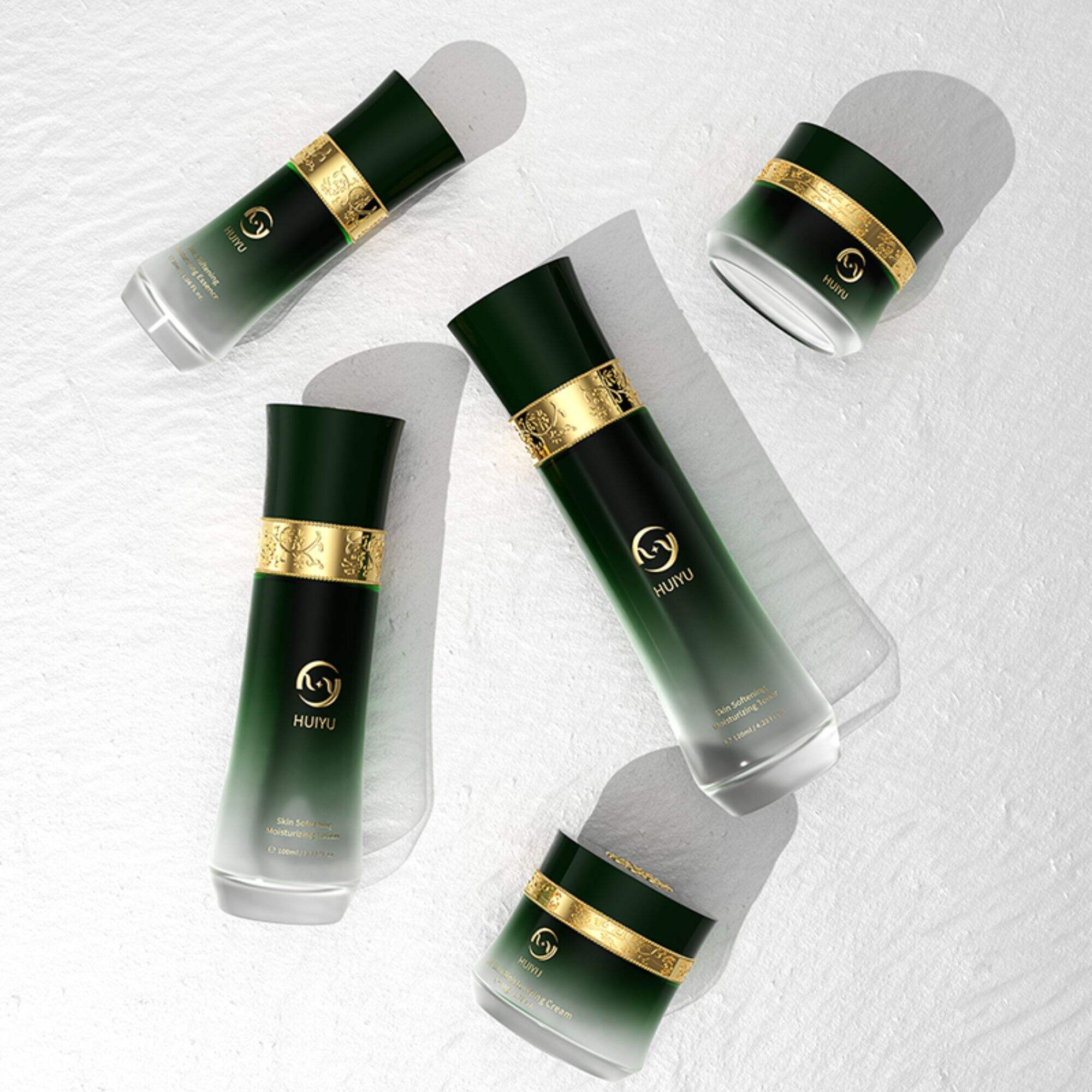 Neue Kollektion Luxusdekoration Glasdesign Dose Set HY-2304