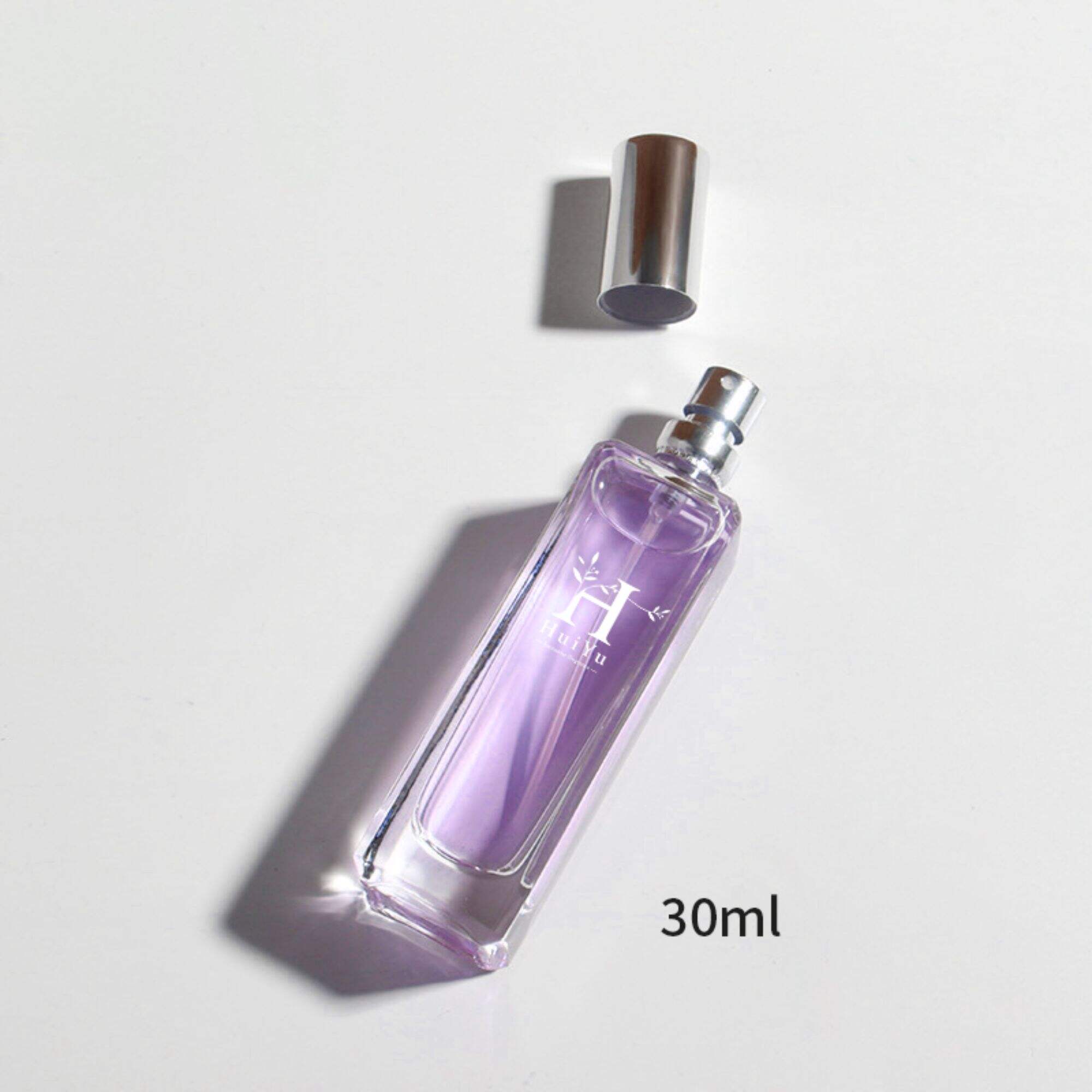 Frauenparfüm violette Flasche 30ML transparente Glasflasche Parfüm Trennflasche HY-224