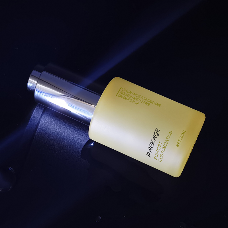 Transparent frosting 30 ml Serum Glass Bottles Dropper  Packing Bottle with Pressing Cap HY-1858