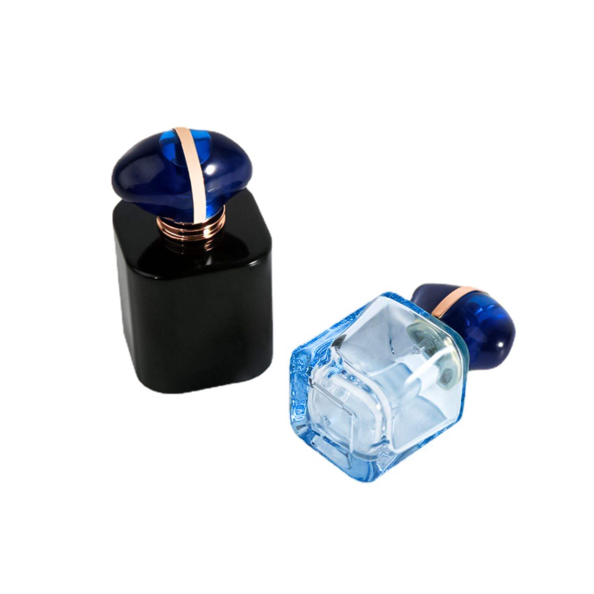 parfümglasflaschenlieferant Quadratisch benutzerdefinierte Duftflasche HY-200