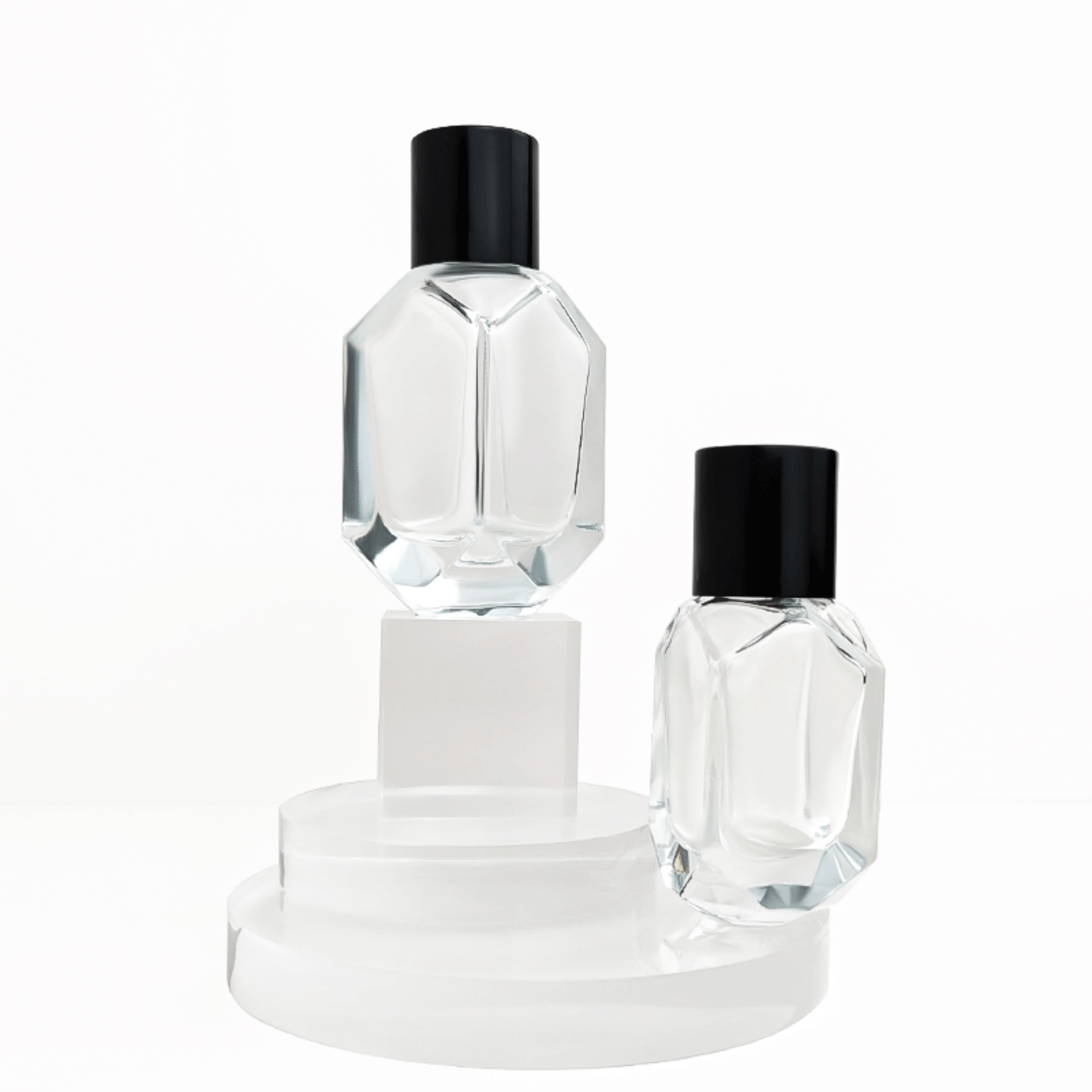 Maßgeschneiderte 25ml Parfümflasche Unregelmäßige leere Parfümflaschen HY-P307