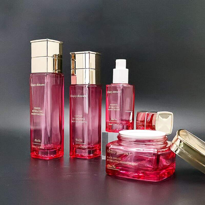 glasflaschen-Sets Glasdose für Hautcreme Gesichtscreme Lotionflasche HY-2425