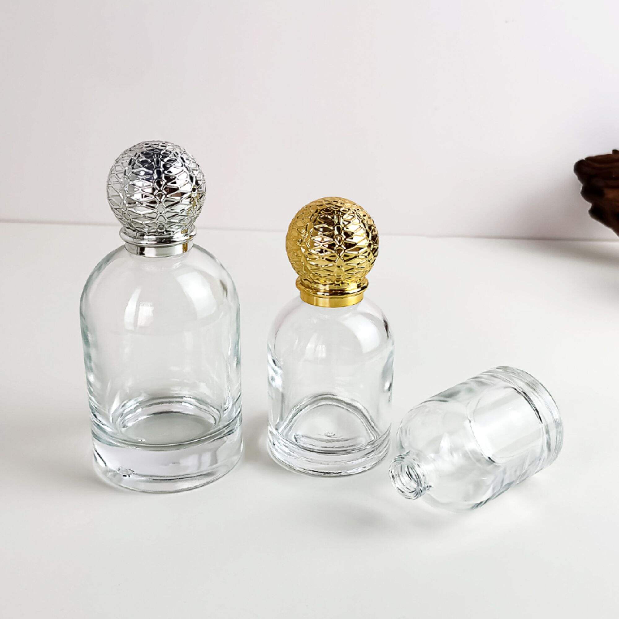 Neues Design Transparent 30Ml 50Ml 100Ml Glas Duftfläschchen HY-P306