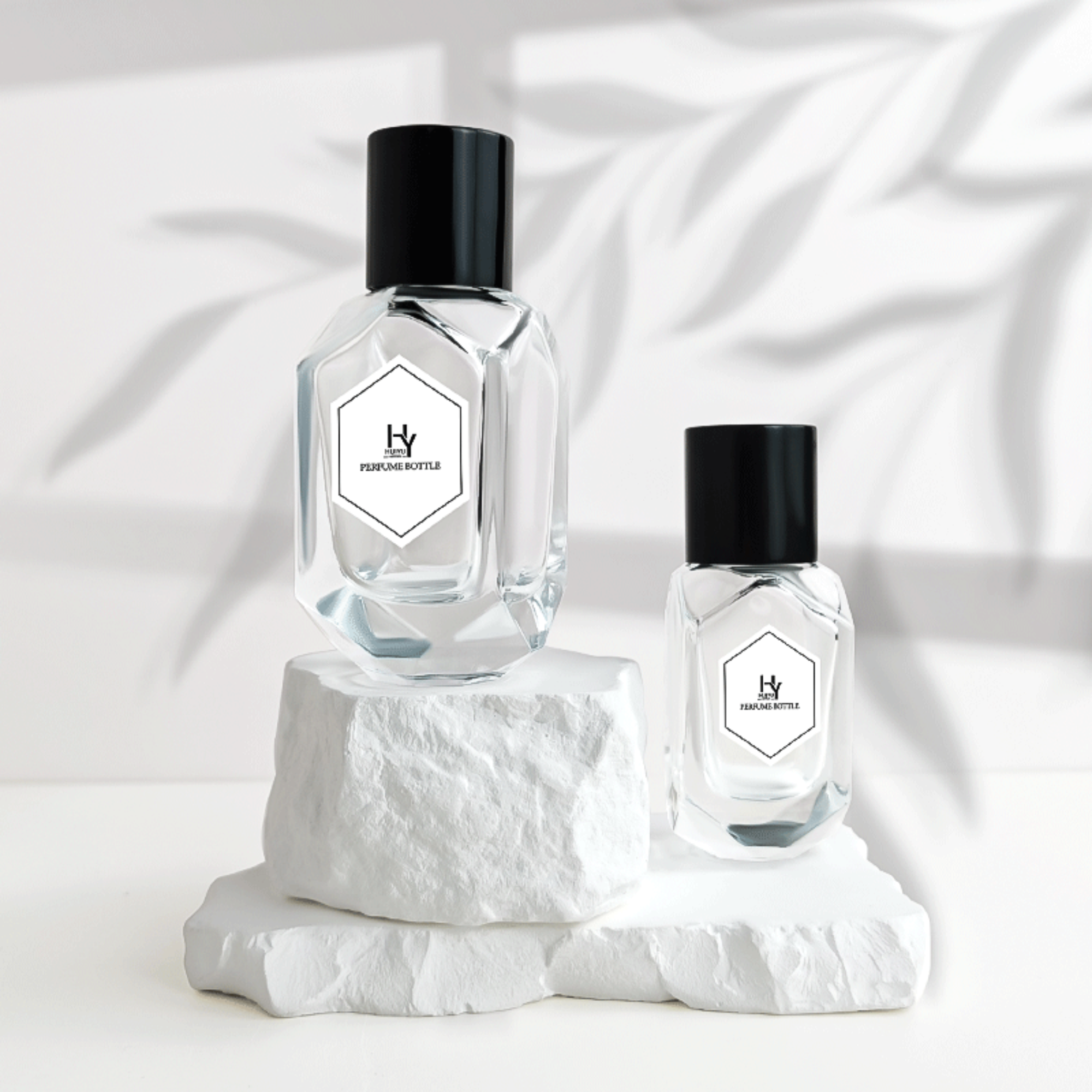 Maßgeschneiderte 25ml Parfümflasche Unregelmäßige leere Parfümflaschen HY-P307